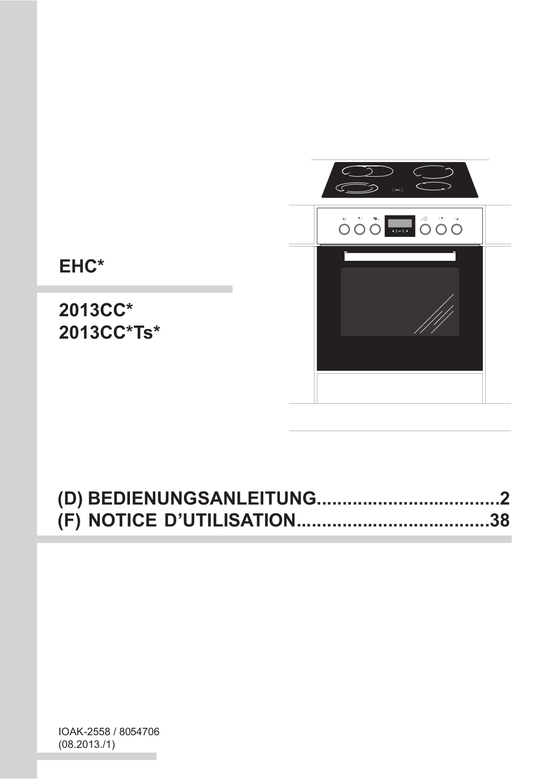 Amica EHC 12516 E, EHC 12512 W, EHC 12511 E User Manual