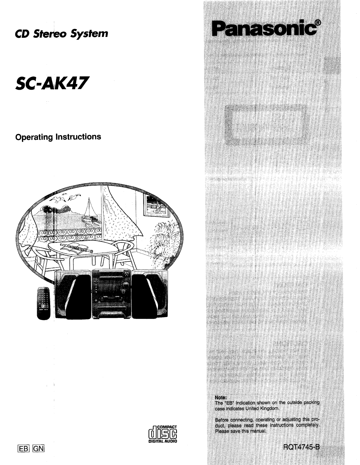 Panasonic SA-AK47 User Manual