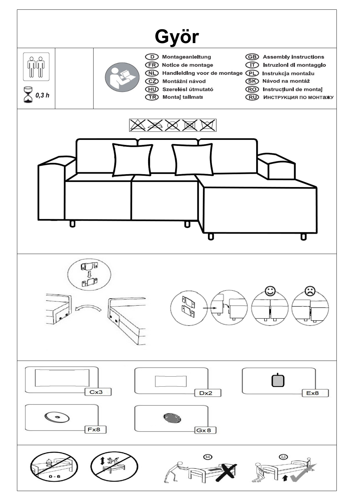 Guido Maria Kretschmer Gyor Assembly instructions