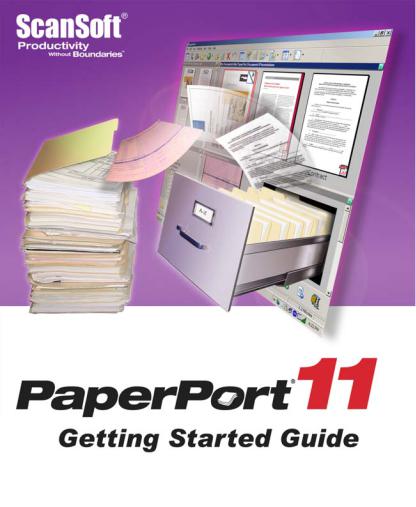 Nuance SCANSOFT PAPERPORT 11 User Manual