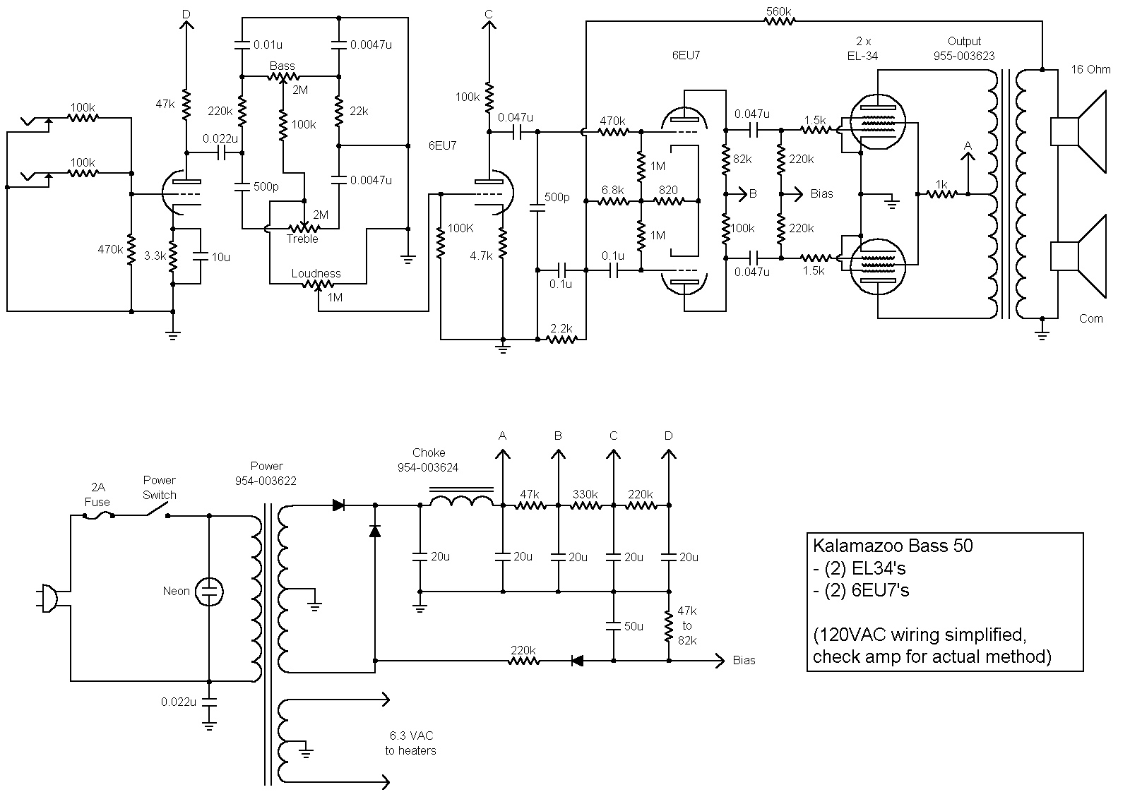 Kalamazoo 50 schematic