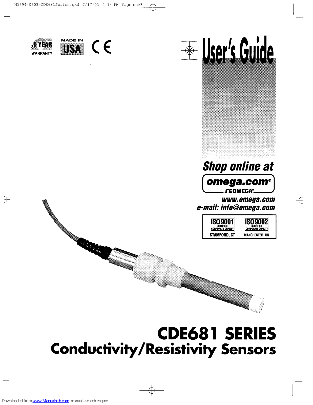 Omega Engineering CDE681 User Manual - ManualMachine.com