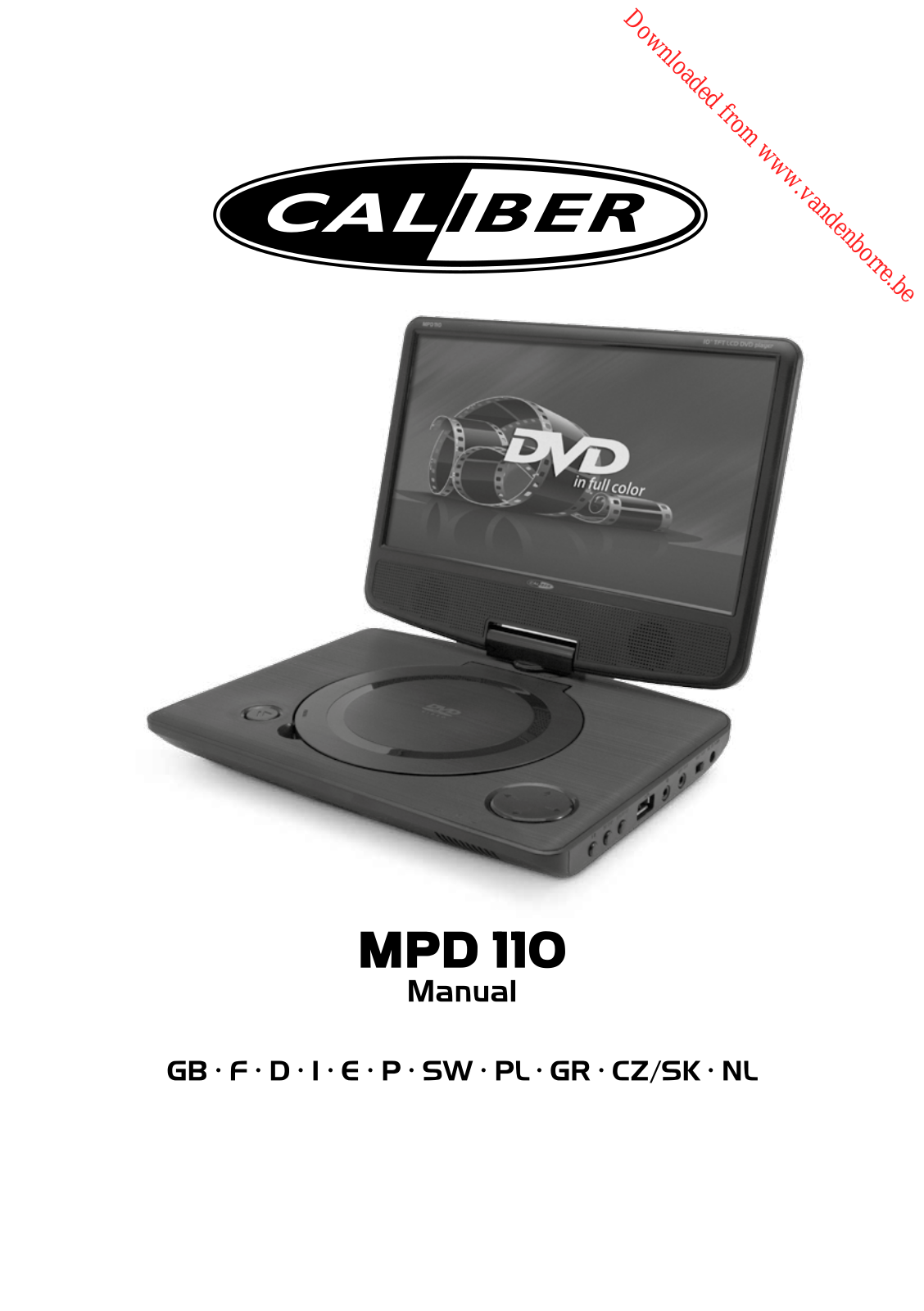 CALIBER MPD110 User Manual - ManualMachine.com