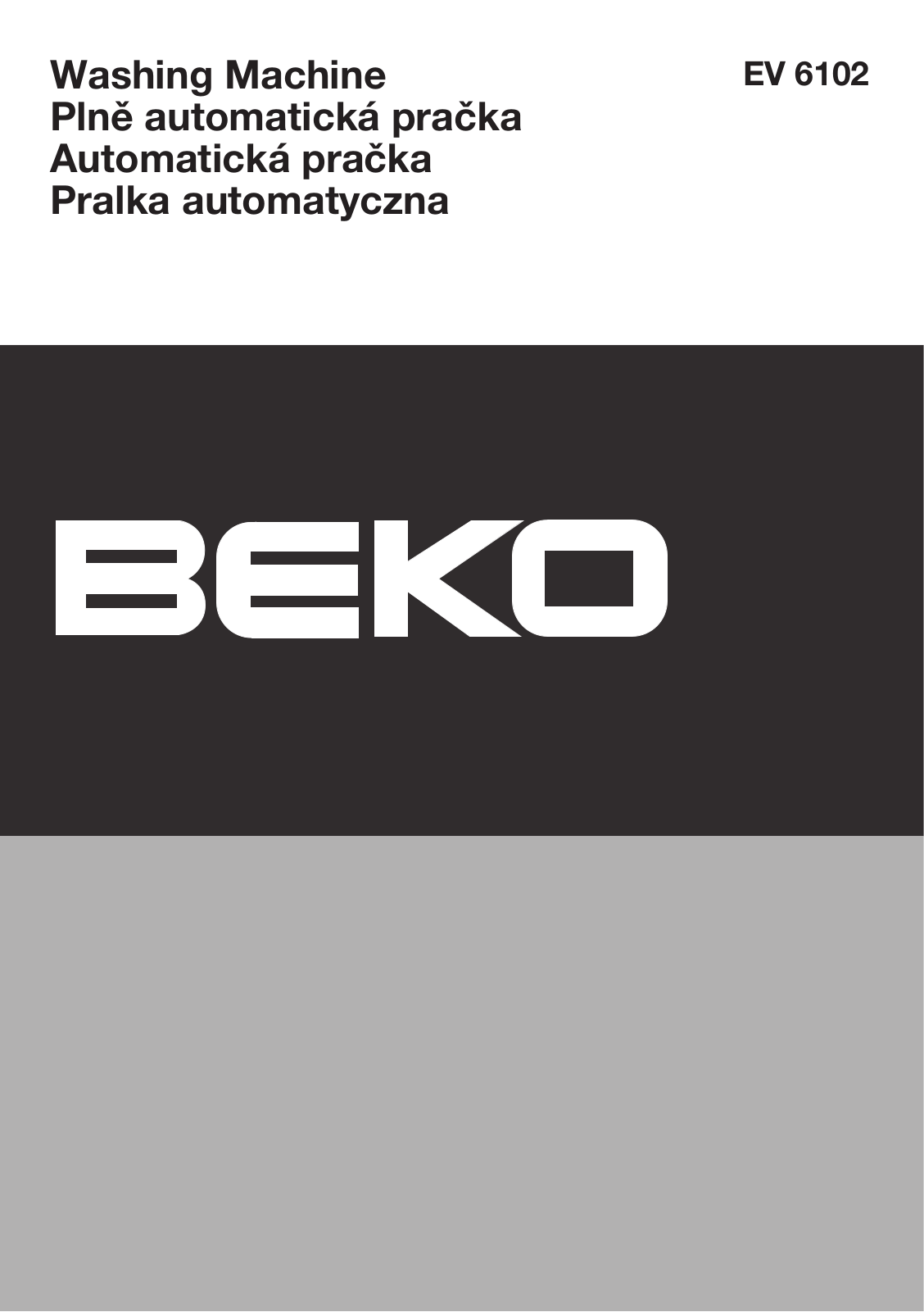 Beko EV 6102 User Manual