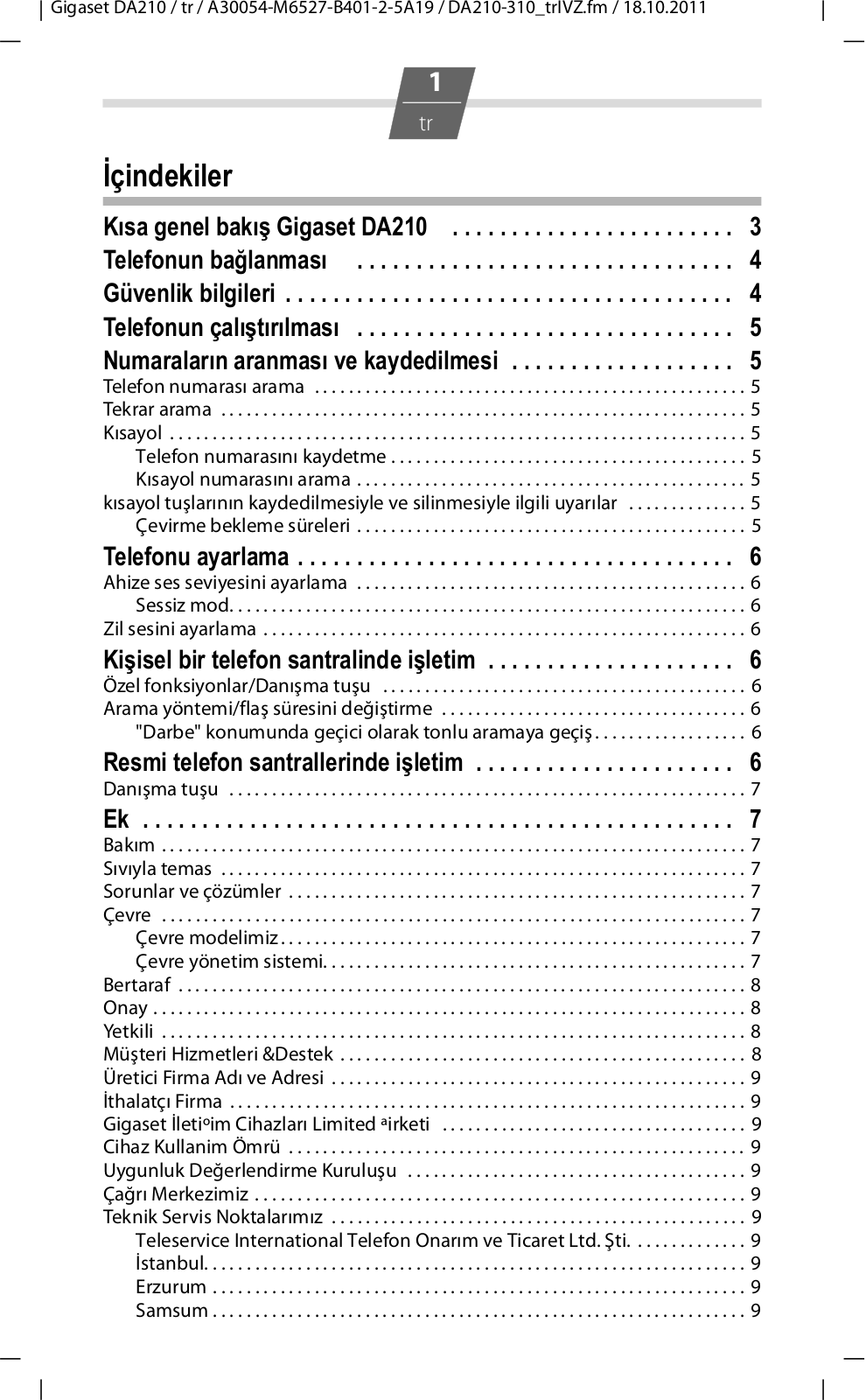 Siemens GIGASET DA210 User Manual