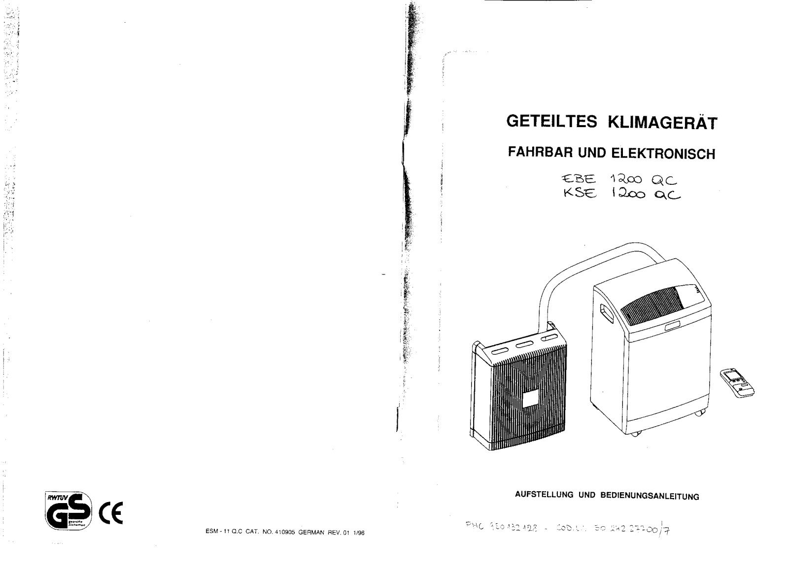 AEG EBE1200QC User Manual