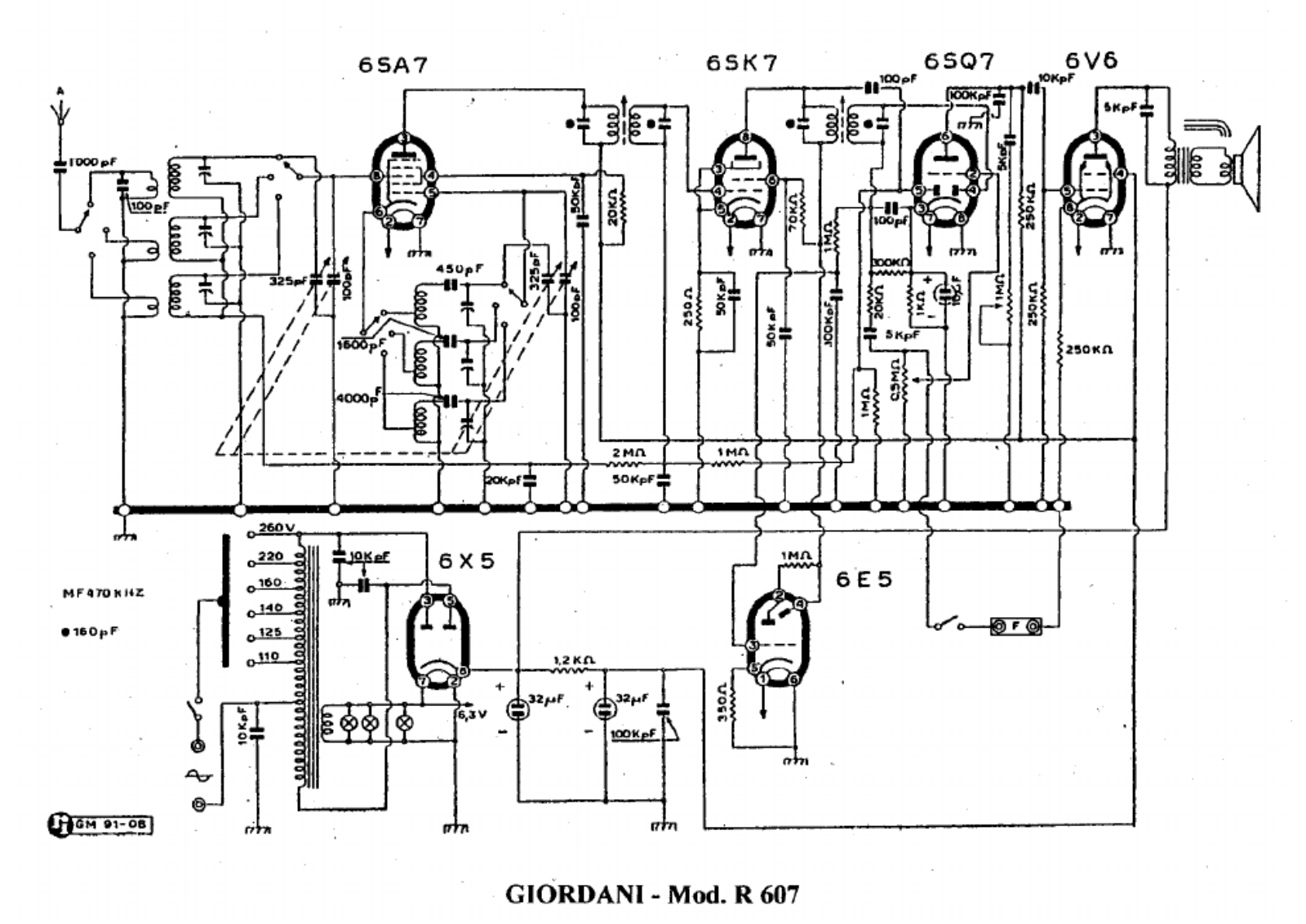 Giordani r607 schematic