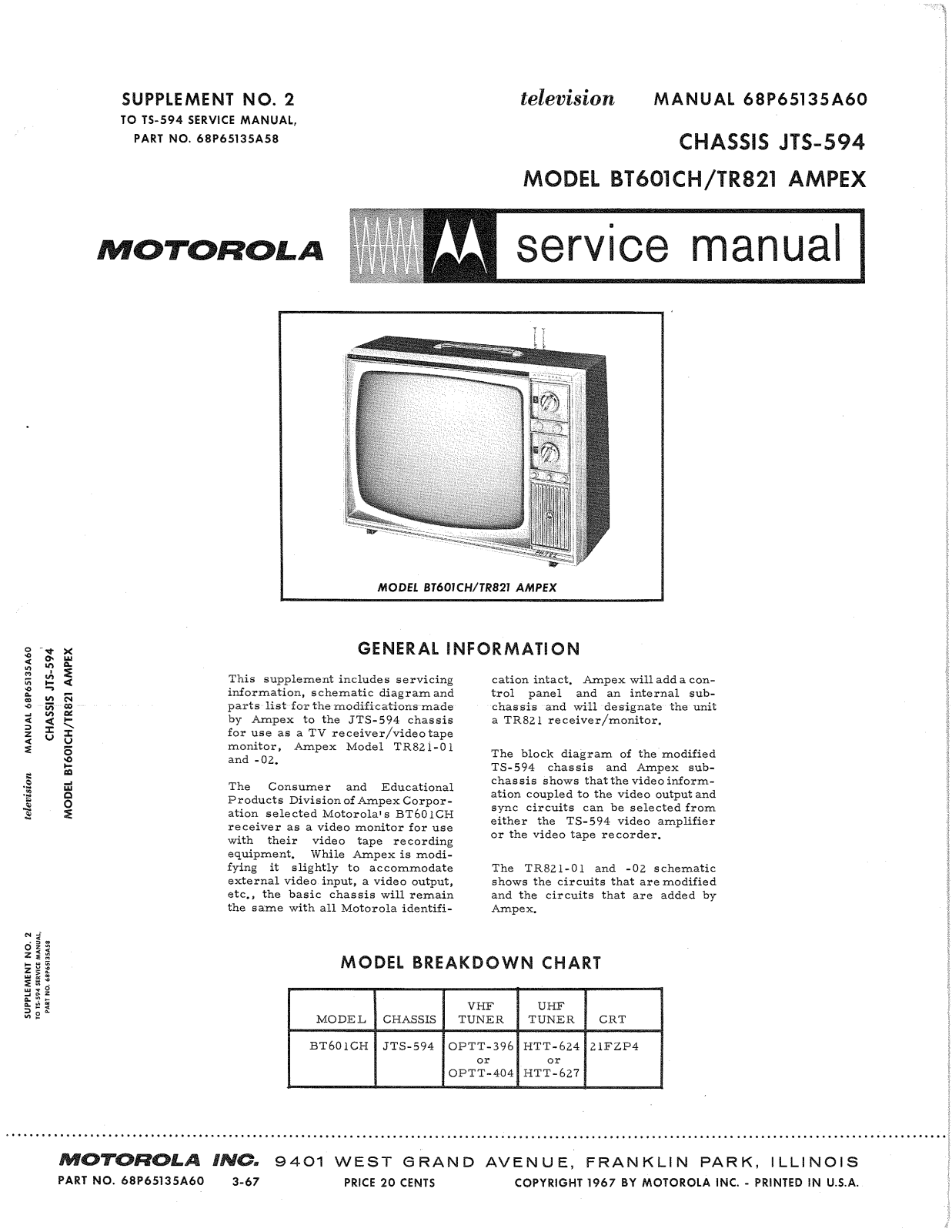 Moth Audio BT-601-CH Service manual