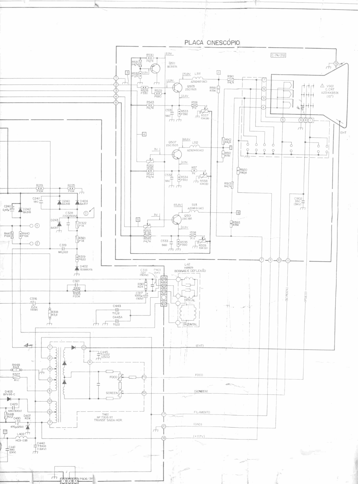 Toshiba TVC-102, TVC-103 Schematic