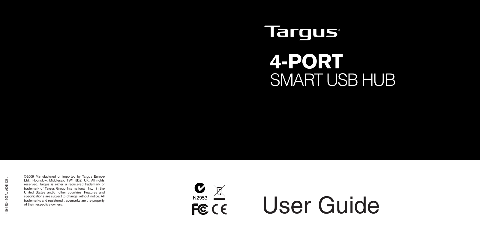 Targus ACH112EU User Manual