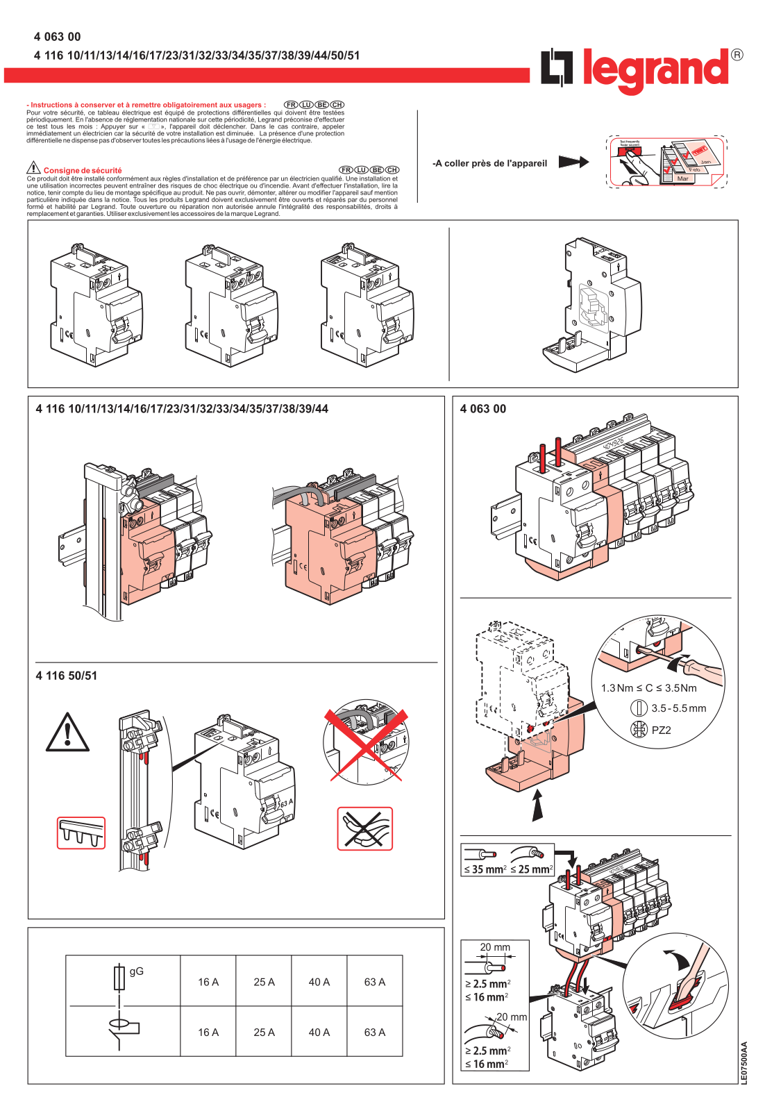 Legrand 4 063 00 Specification - ManualMachine.com