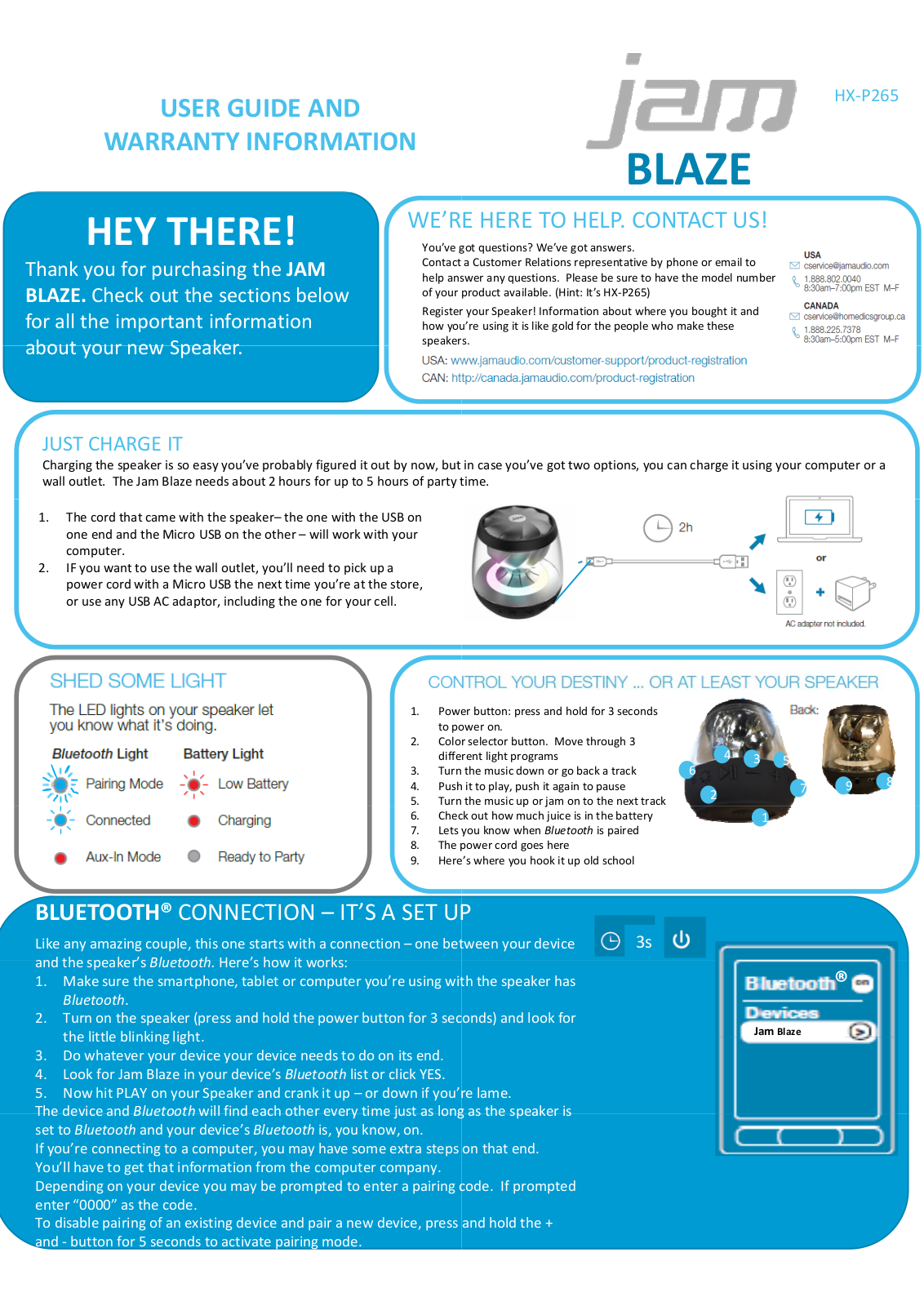 Wonders Technology HXP265 User Manual