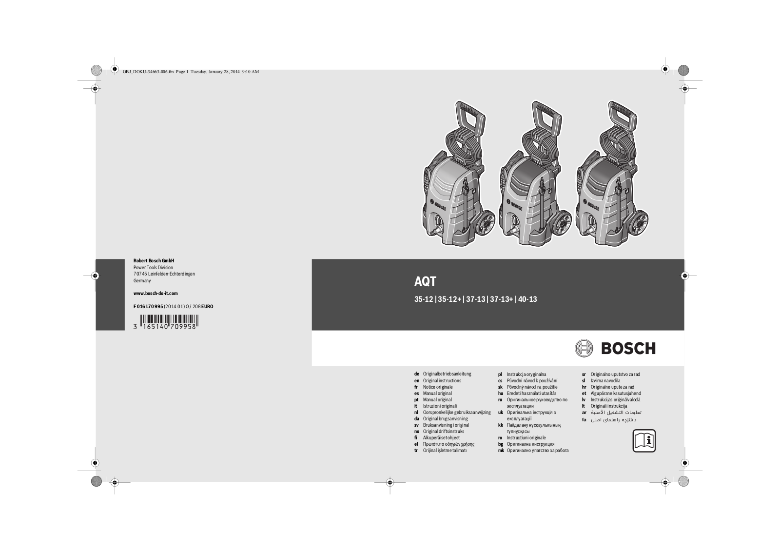 Bosch AQT 40-13 User Manual