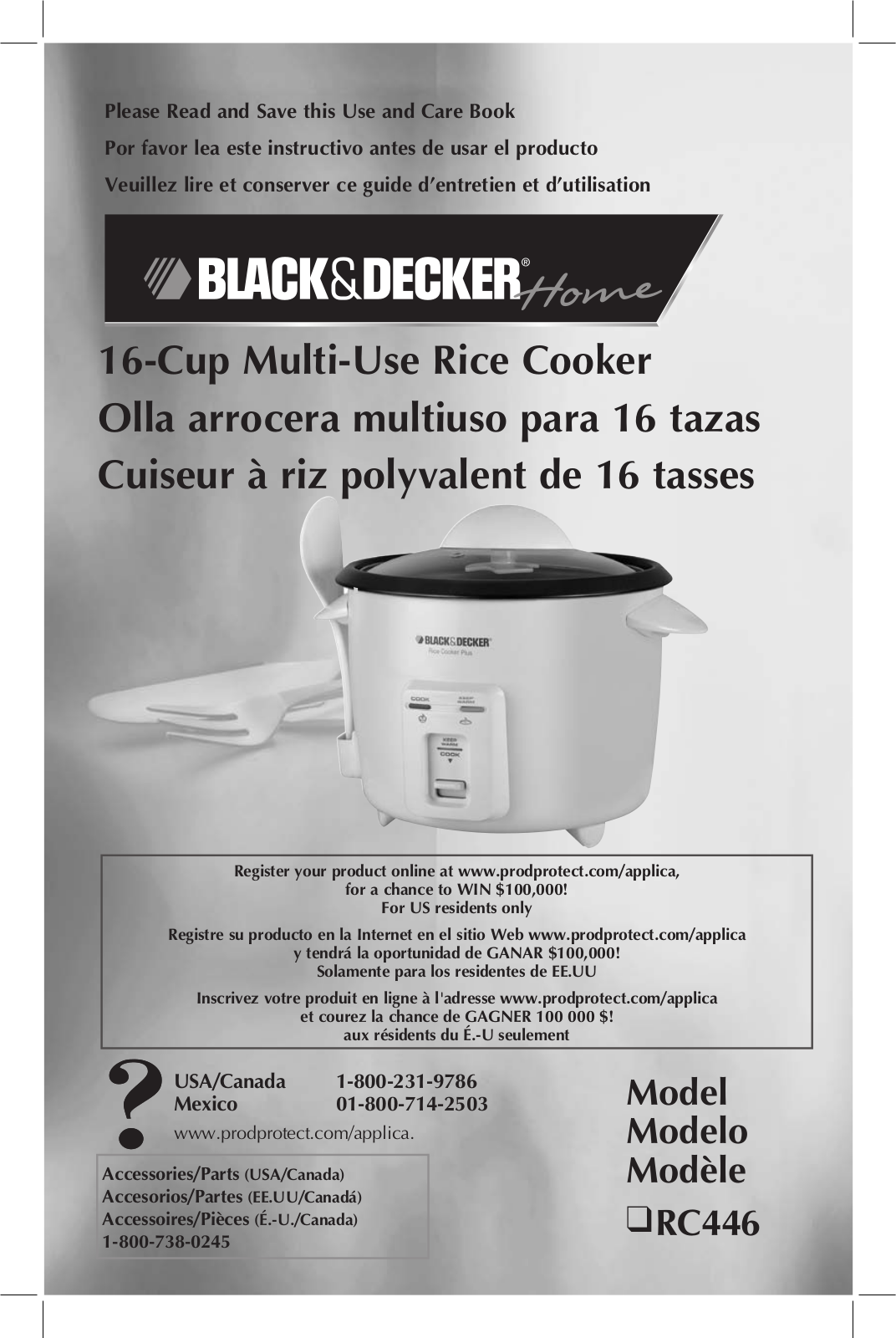 Black & Decker RC446 User Manual