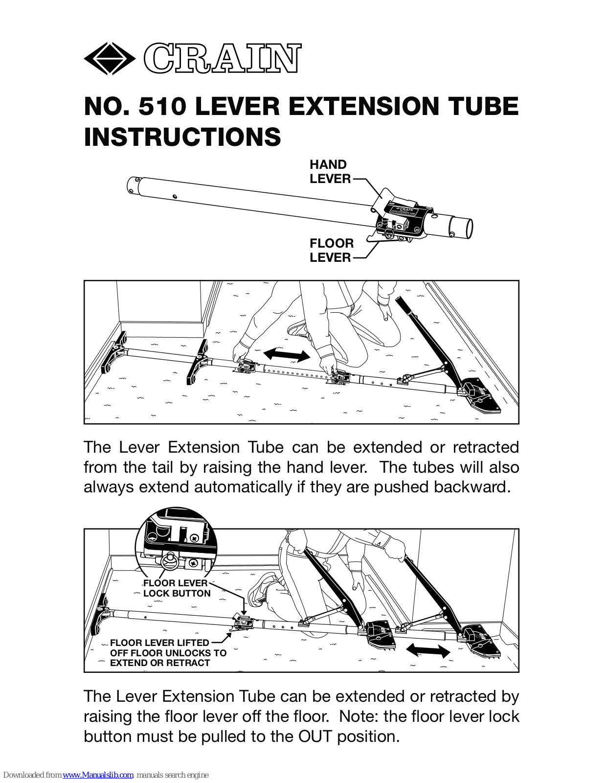 CRAIN 510 Instructions Manual