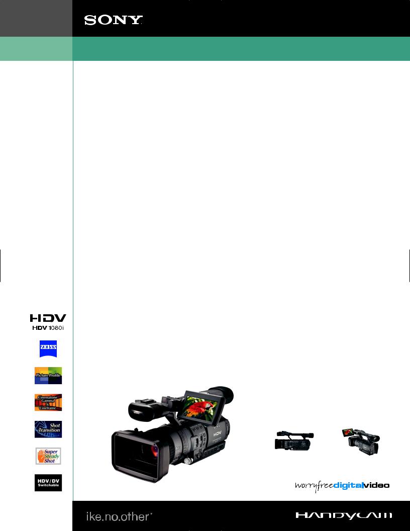 Sony HDR-FX1 User Manual