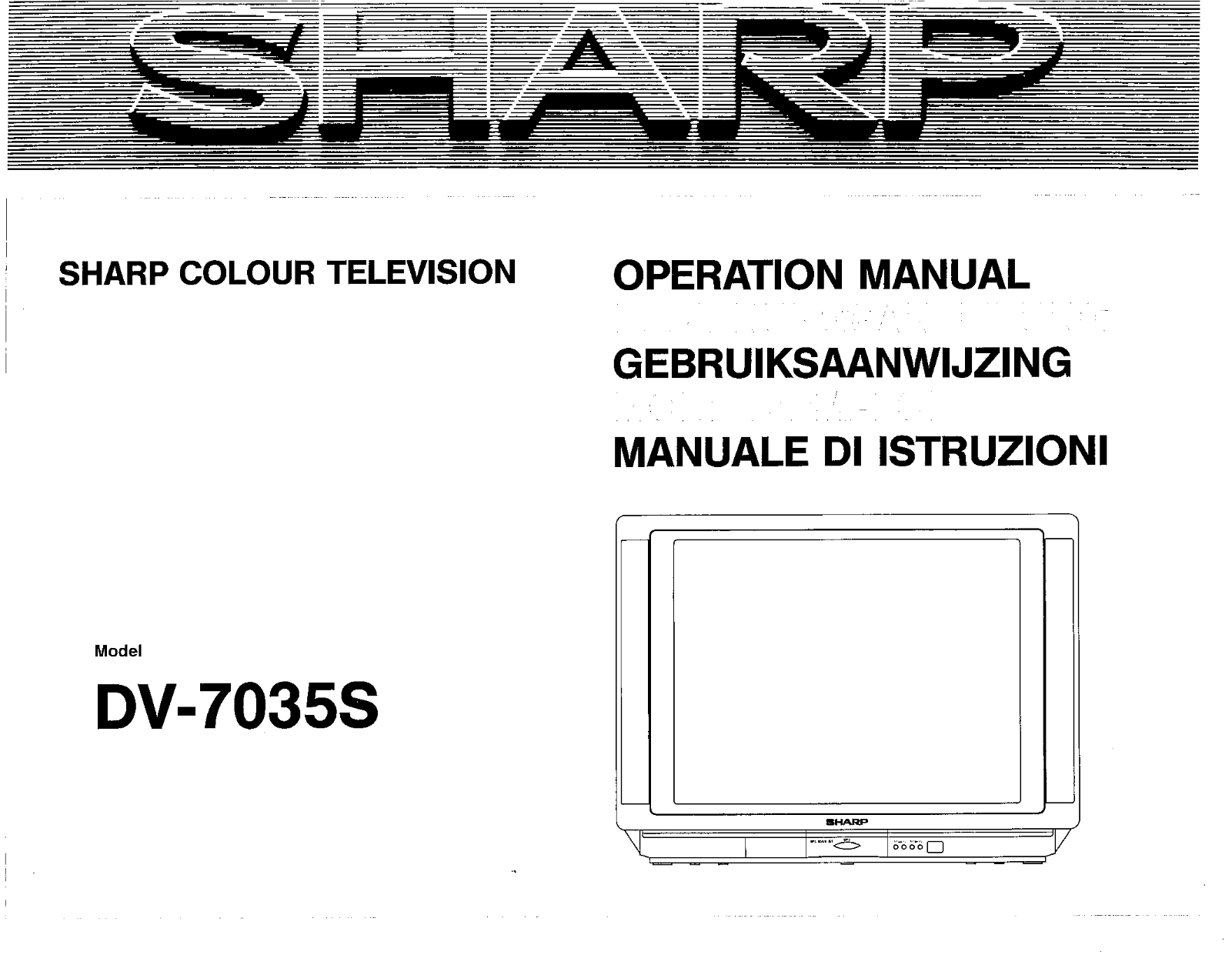 Sharp DV-7035S User Manual