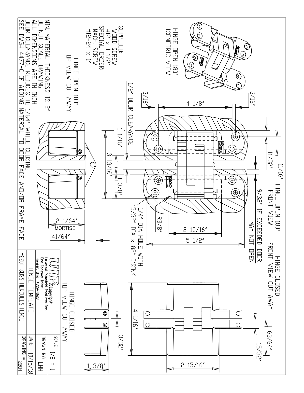 SOSS RVW10017 Specifications - ManualMachine.com