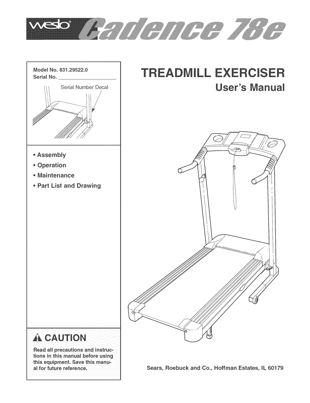 Weslo 831295221 Owner’s Manual - ManualMachine.com