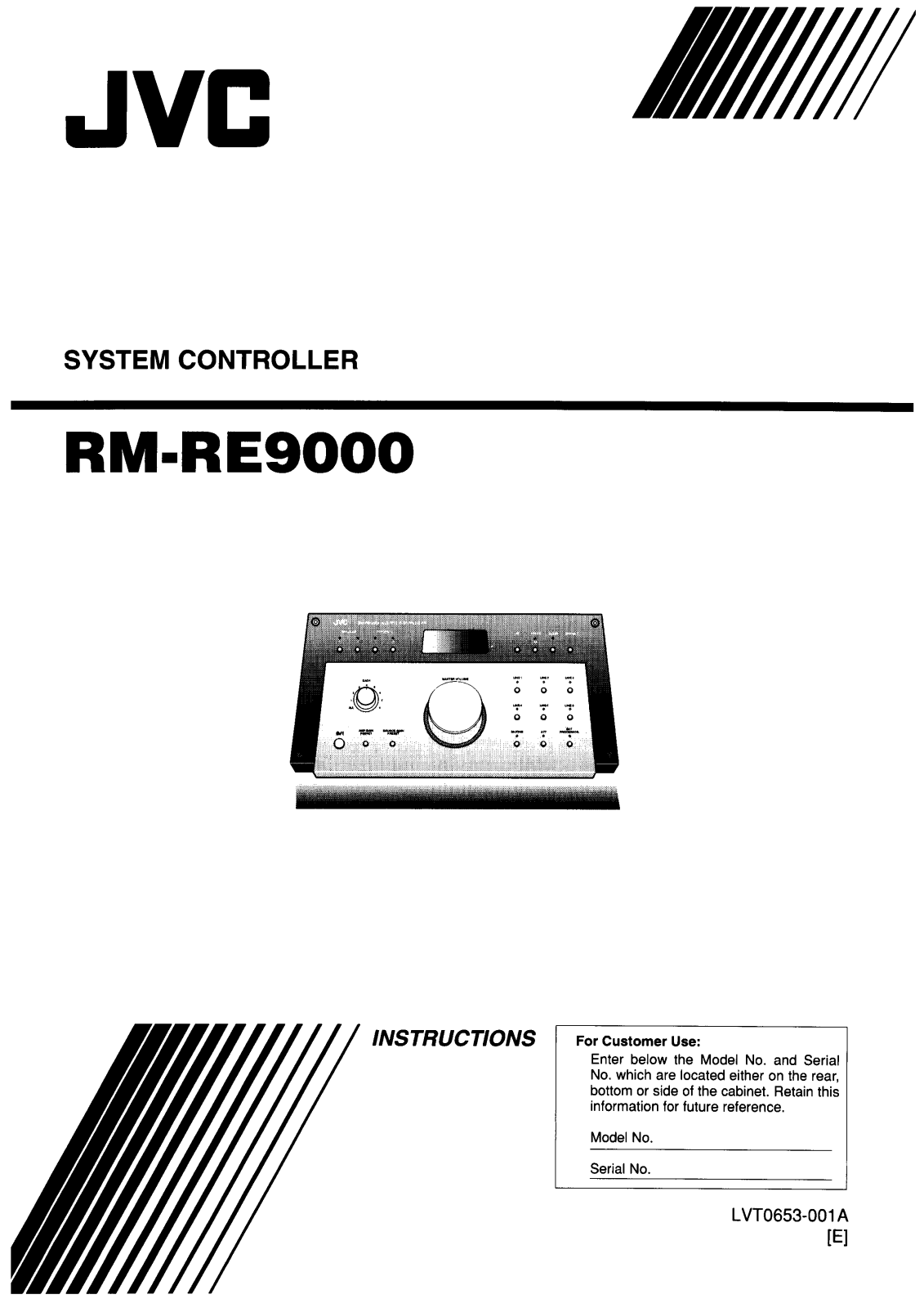 JVC RM-RE9000 User Manual