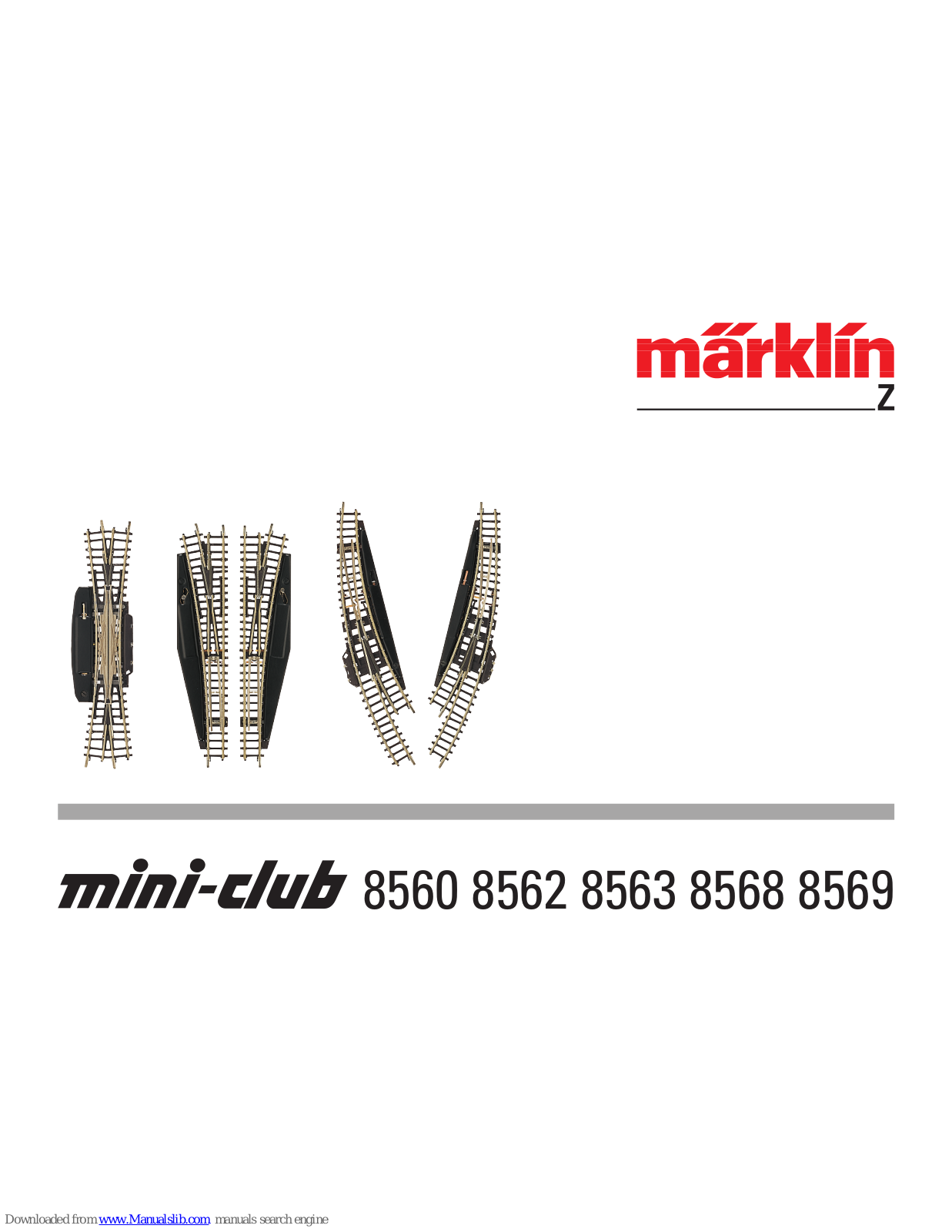 marklin 8560, 8563, 8568, 8562, 8569 User Manual - ManualMachine.com