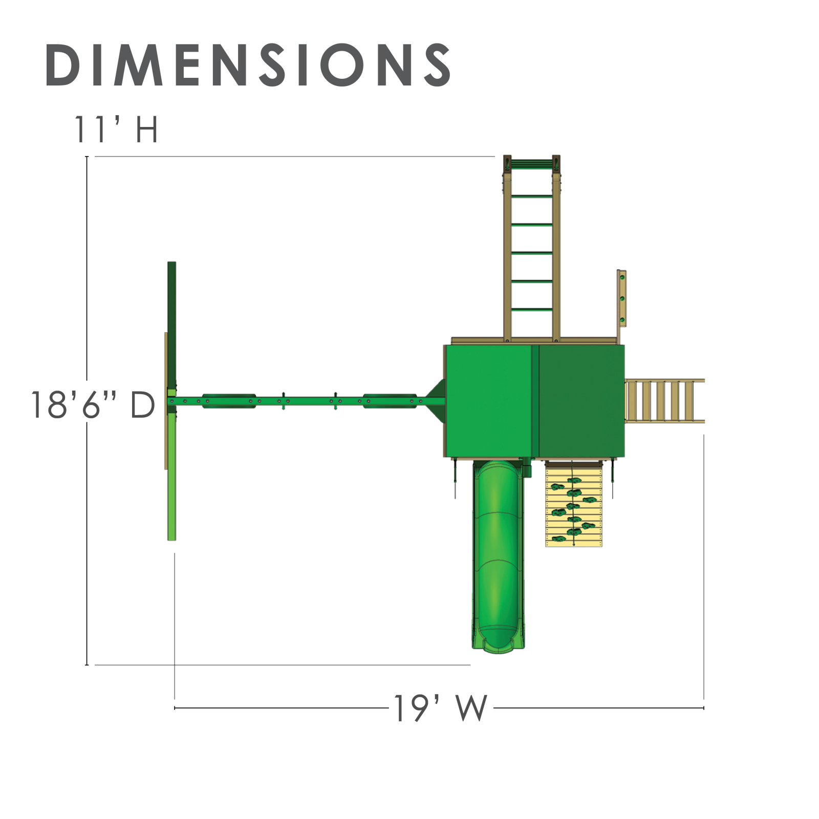 Gorilla Playsets GOR1241 Dimensions - ManualMachine.com