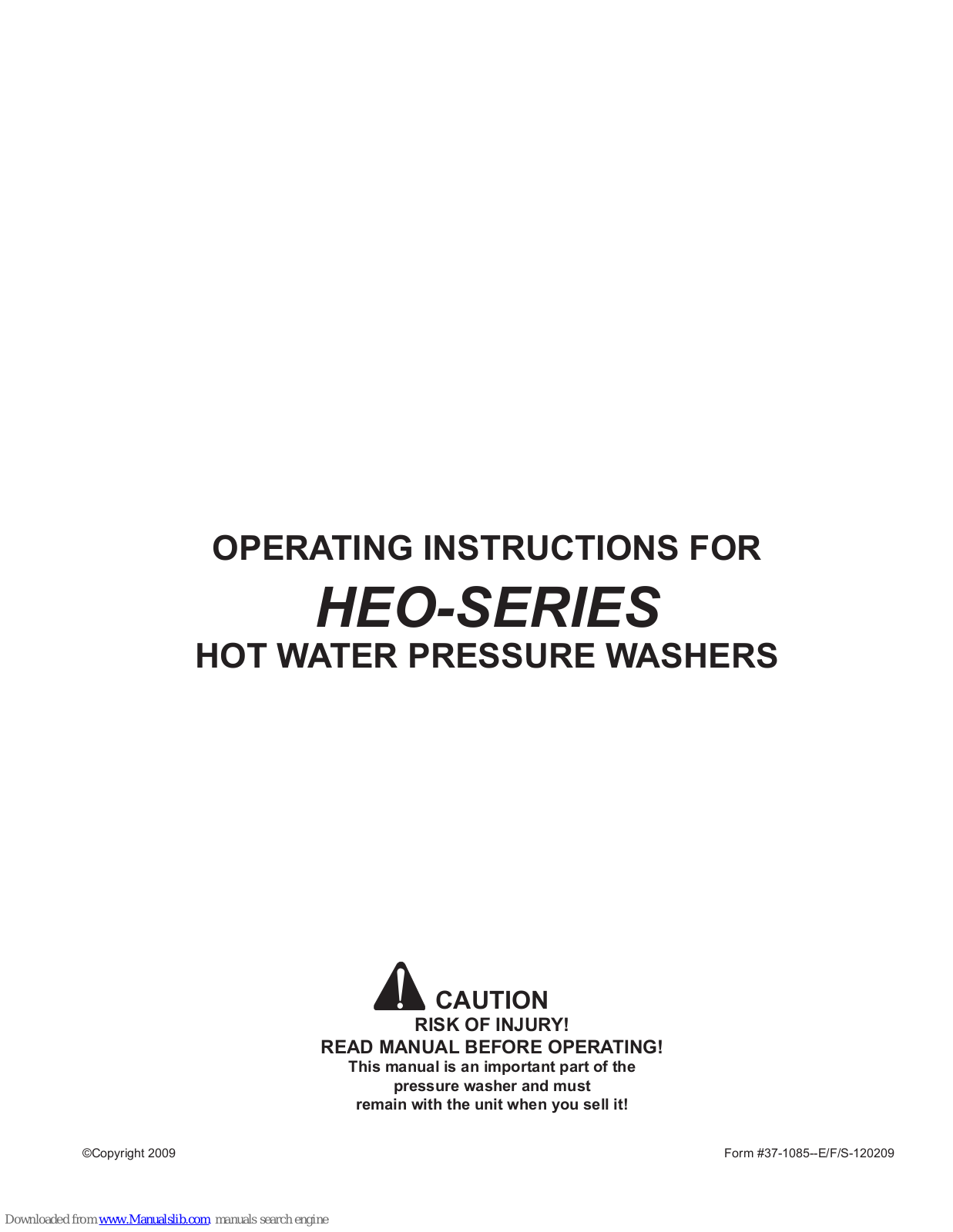 Mi-T-M HEO Operating Instructions Manual - ManualMachine.com