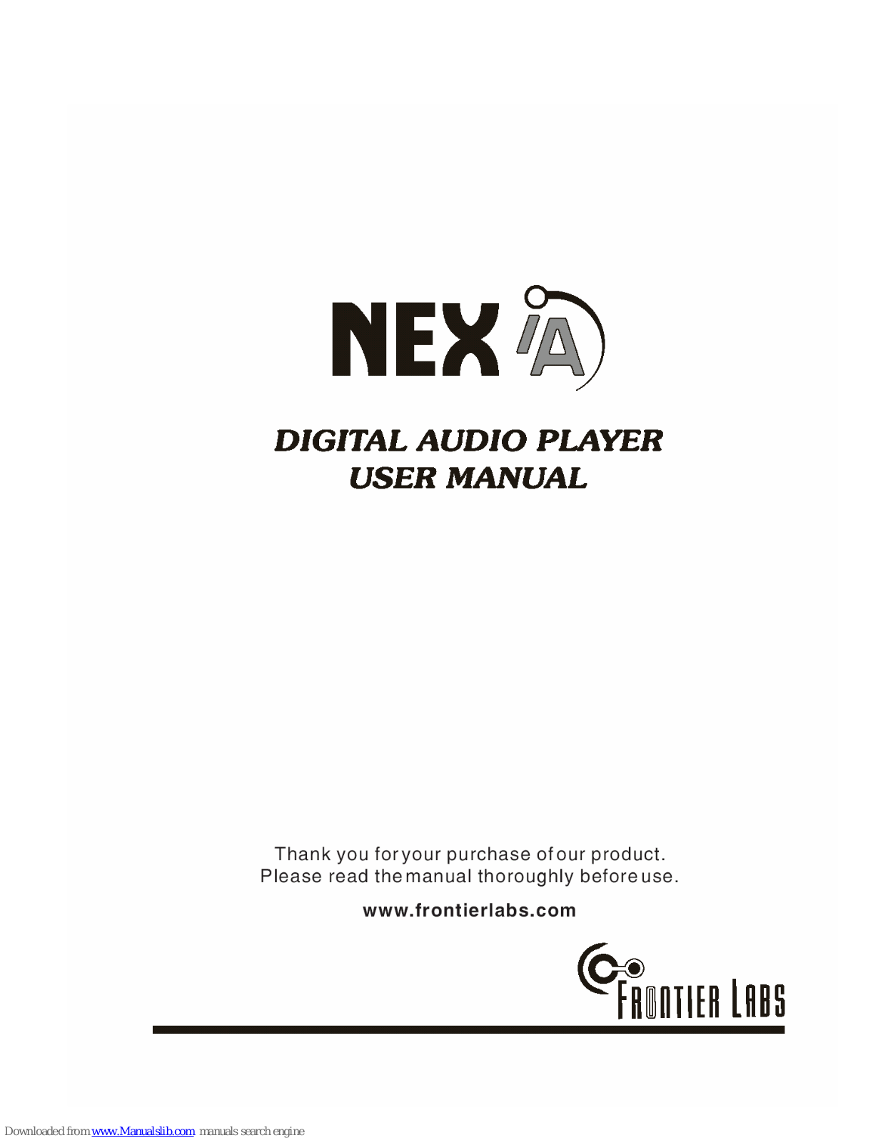 Frontiner Labs NEXIA User Manual