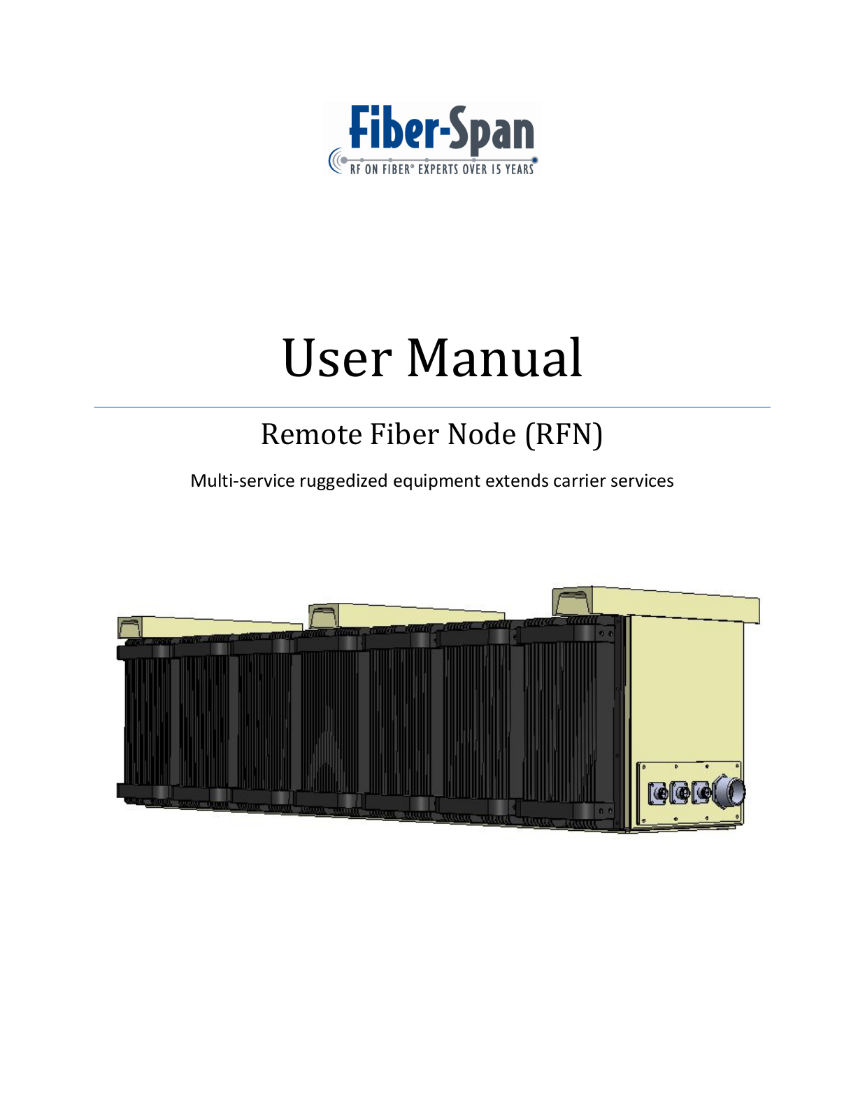 Fiber Span FS45R CELL 2, FS42R 700 5, FS42R PCS 5, FS42R IDEN 2, FS42R AWS 5 User Manual