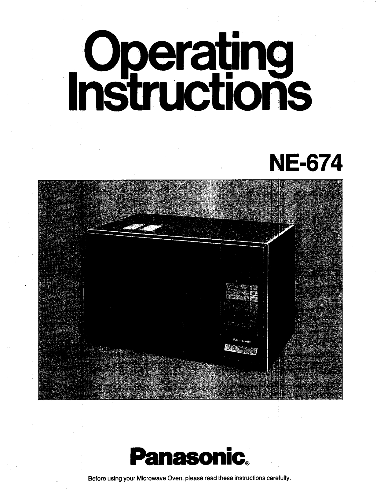 Panasonic NE-674 User Manual