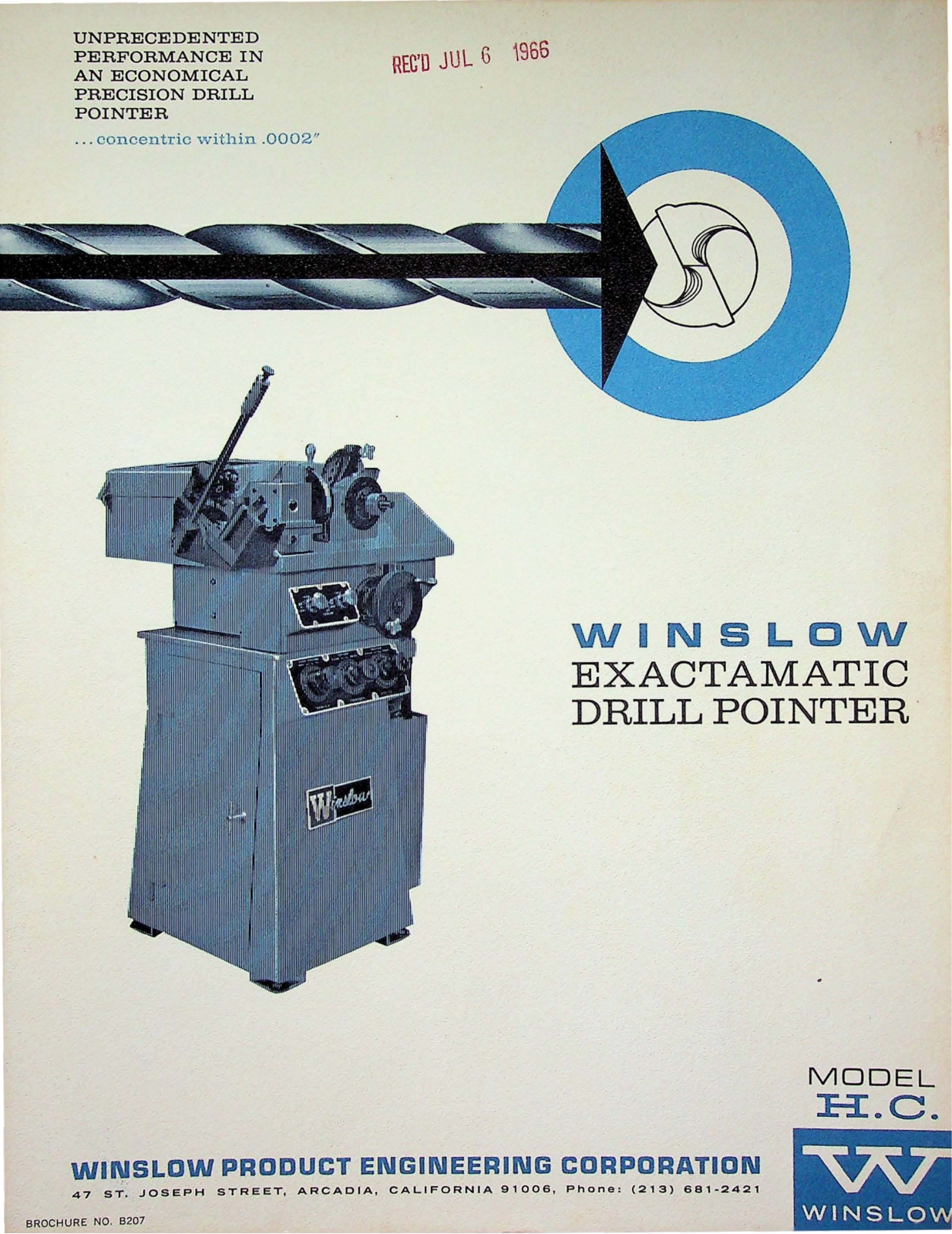 Winslow Product Engineering Exactamatic Drill Pointer Other - ManualMachine.com
