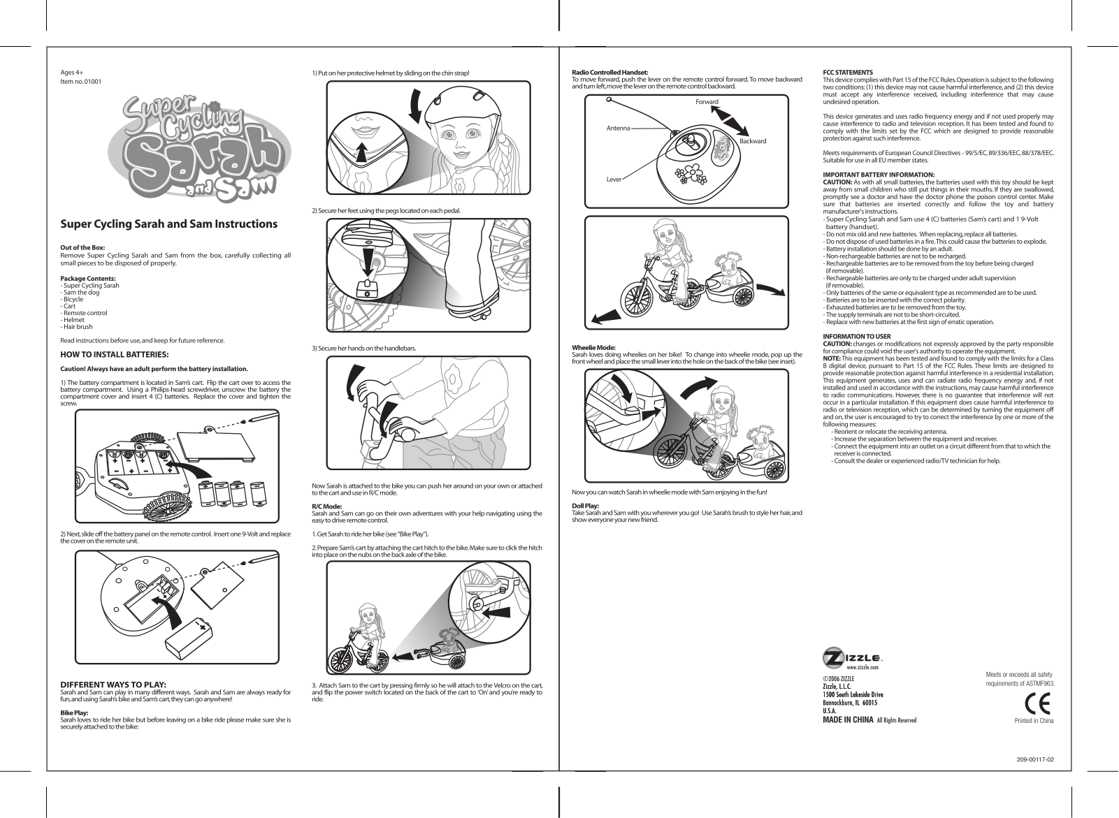 Zizzle 01001 User Manual