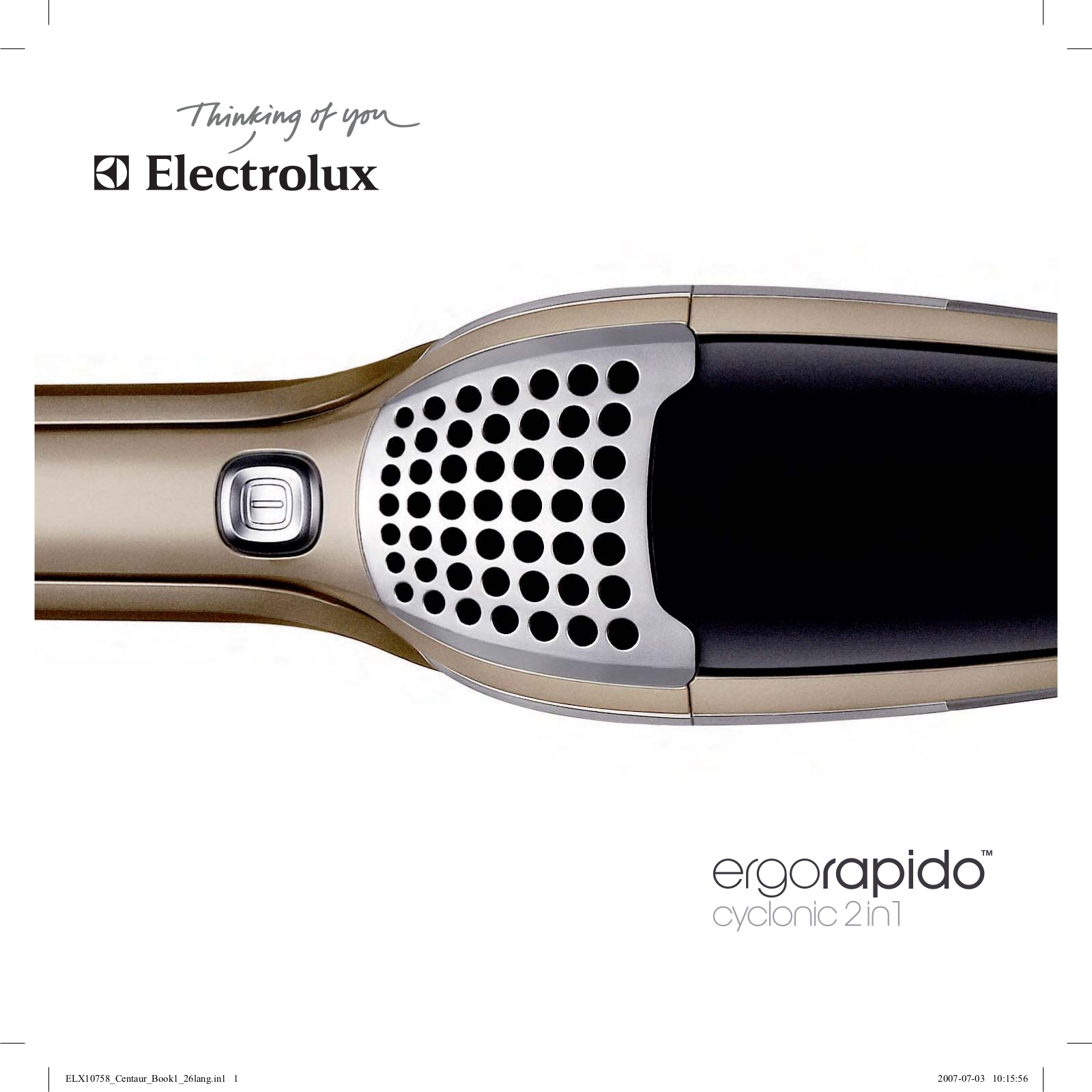 ELECTROLUX ZB2811 User Manual