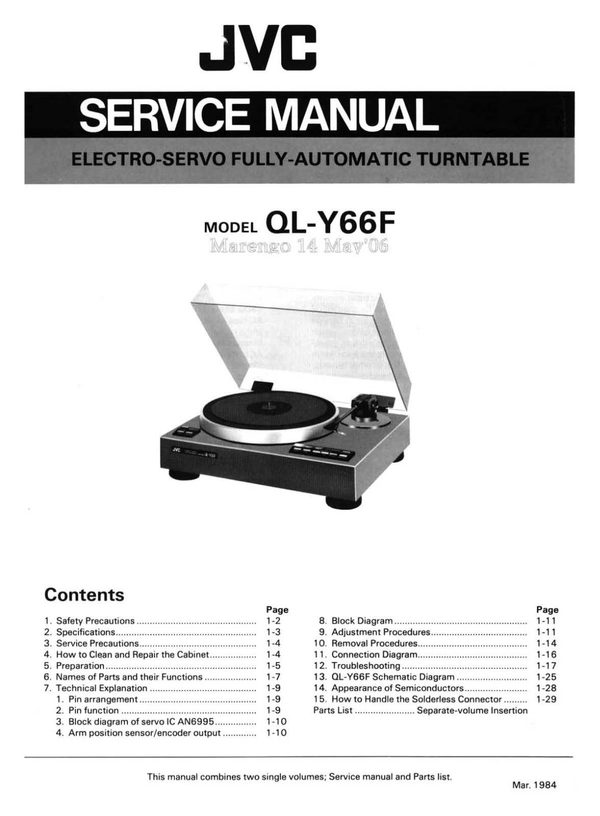 JVC QLY-66-F Service manual