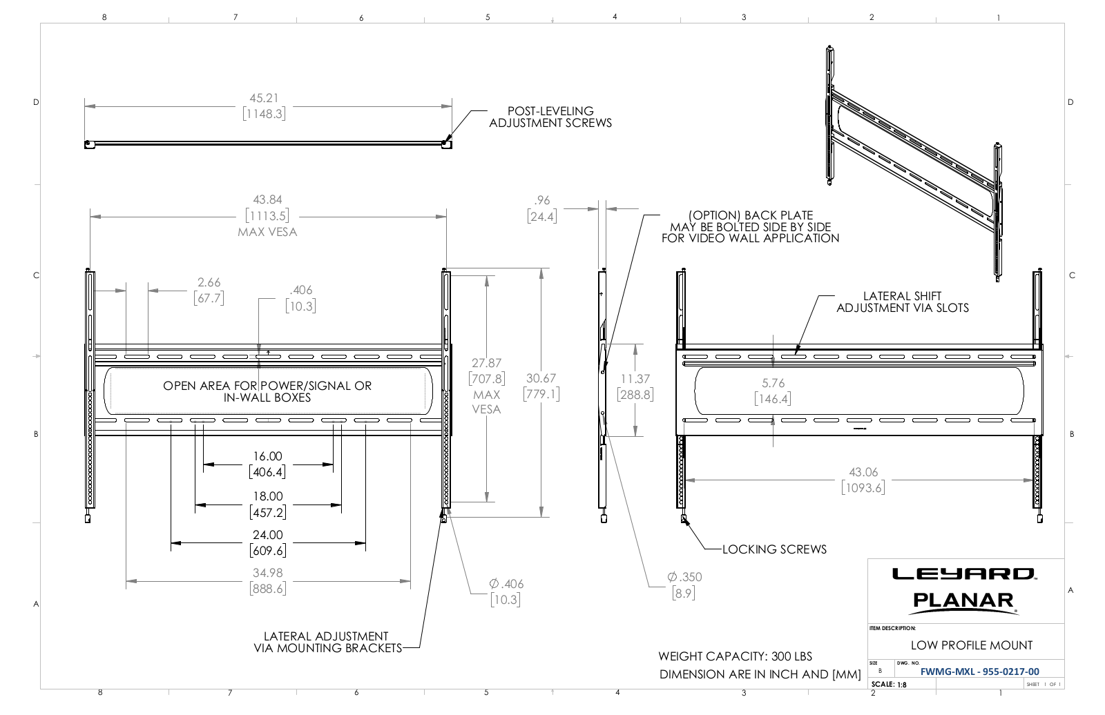 Planar FWMG-MXL User Manual