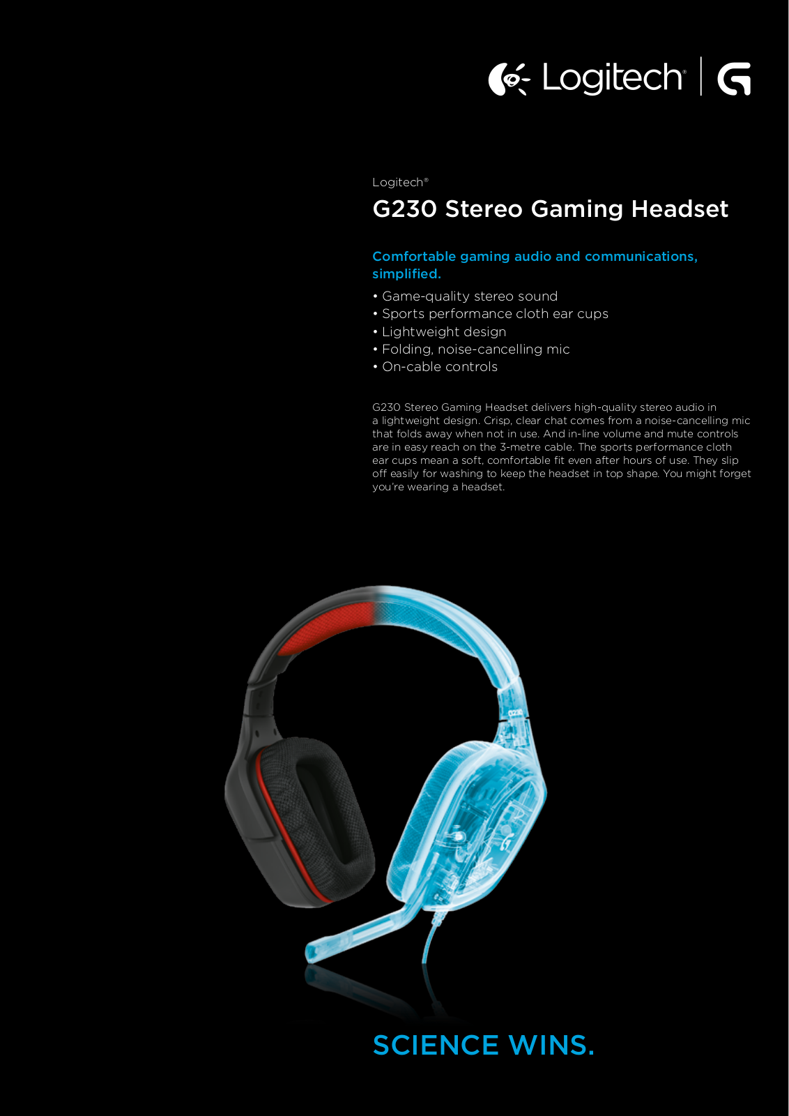 Logitech G230 Instruction manual