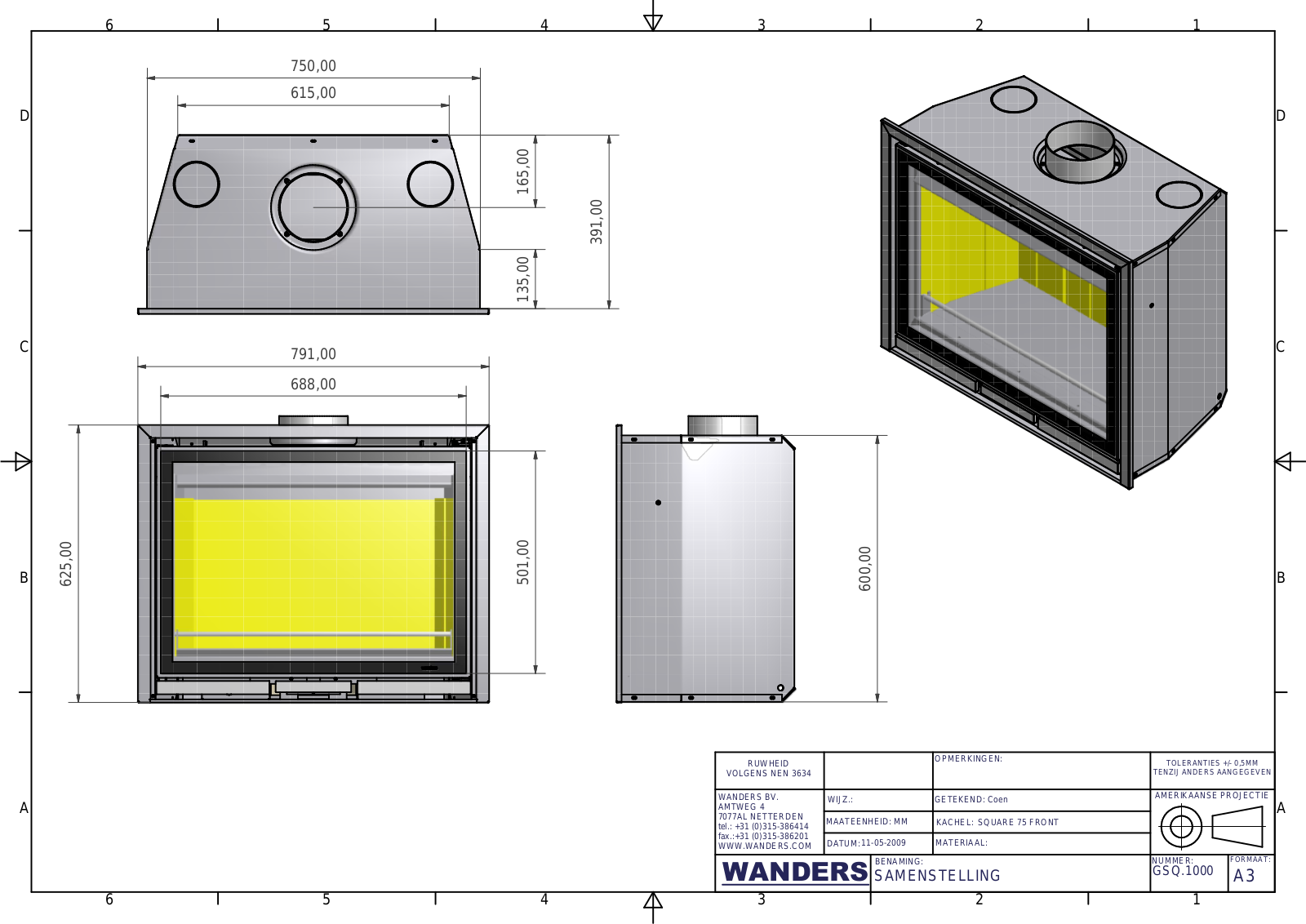 Wanders SQUARE 75 SCHEMATICS