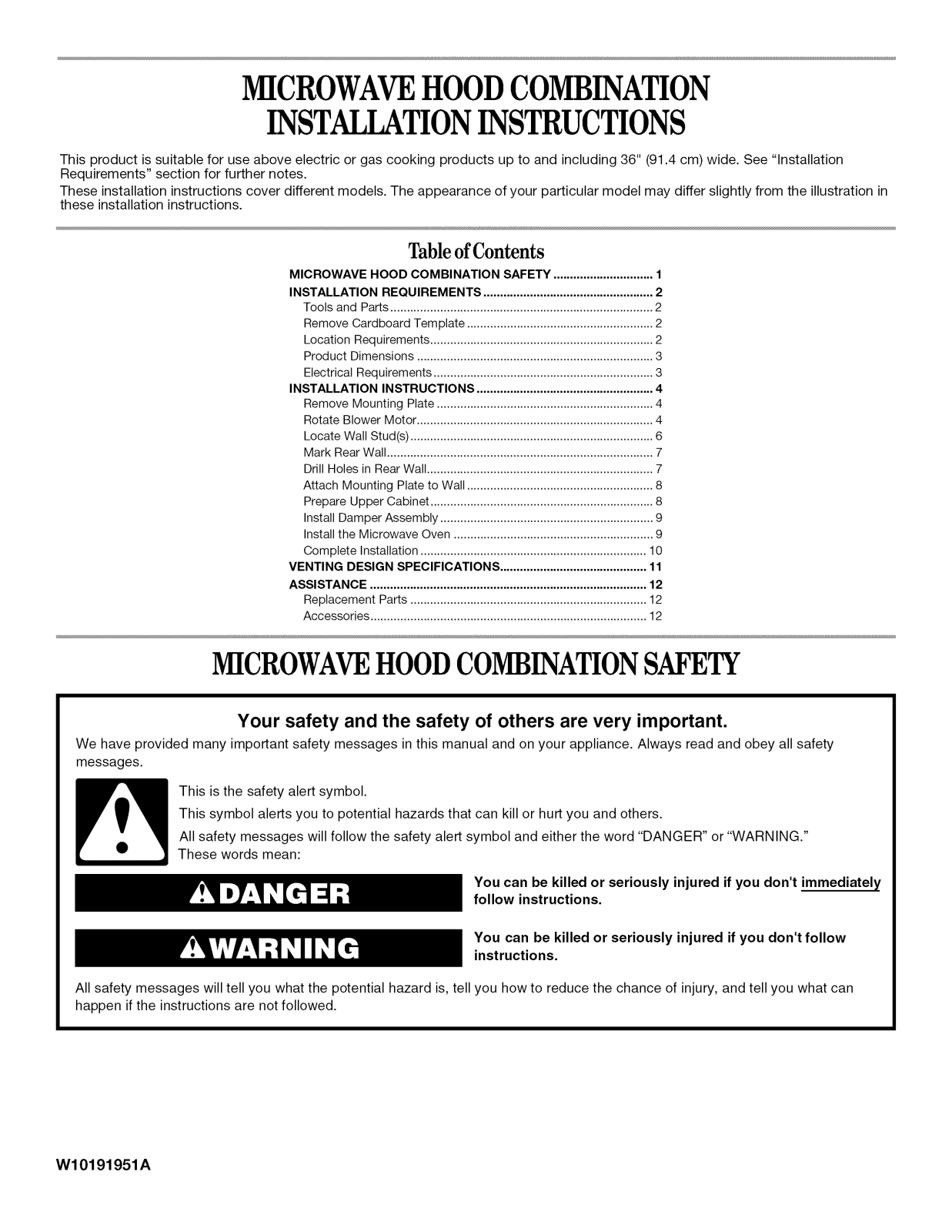 Whirlpool GMH3174XVS0, GMH3174XVB0 Installation Guide - ManualMachine.com
