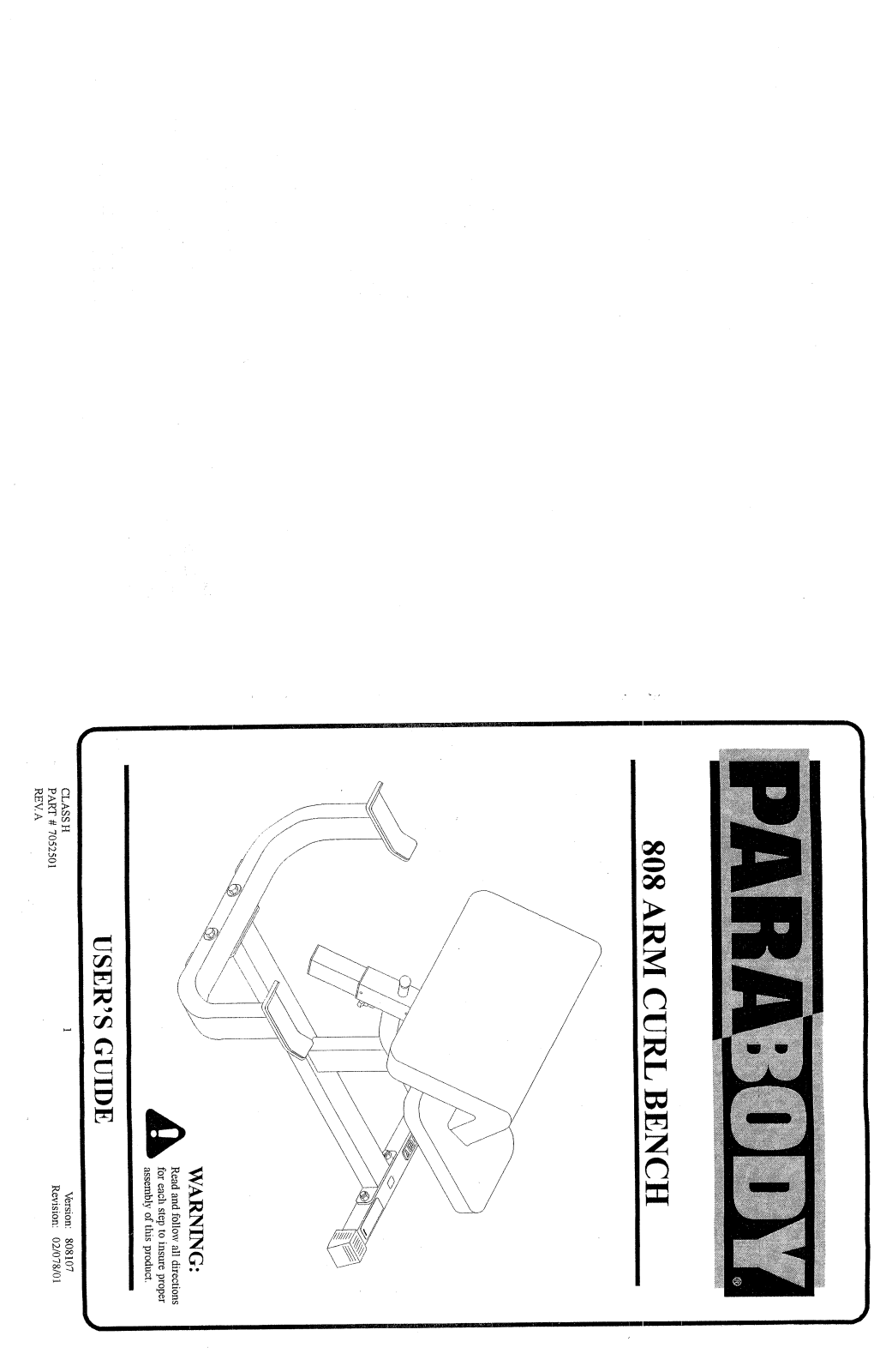 ParaBody 808 User Manual