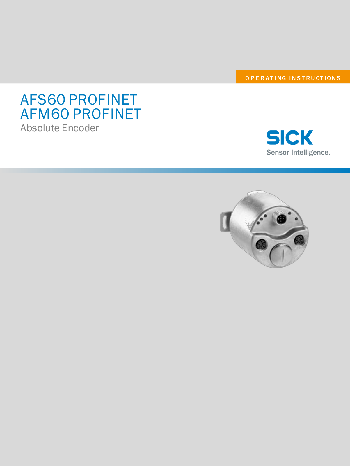 SICK AFS60 PROFINET, AFM60 PROFINET Operating Instructions Manual