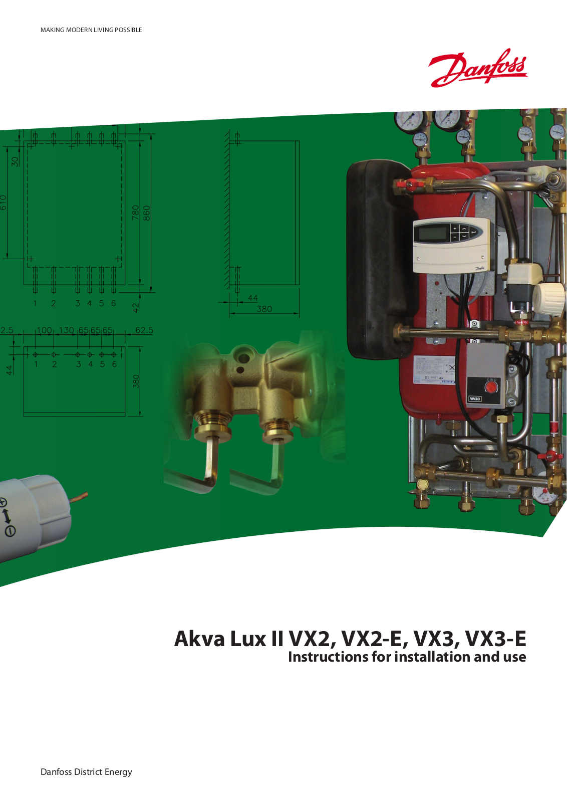 Danfoss Akva Lux II VX2, Akva Lux II VX2-E, Akva Lux II VX3, Akva Lux II VX3-E Operating guide