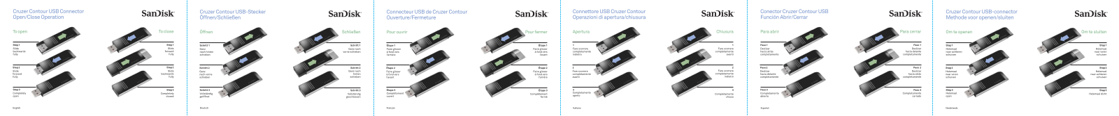 SanDisk Cruzer Contour Open/Close User Guide