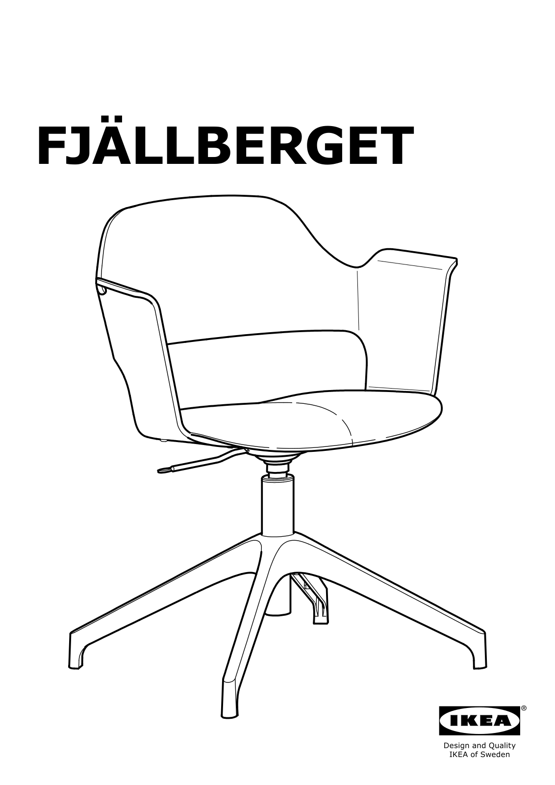 IKEA FJÄLLBERGET Conference chair User Manual