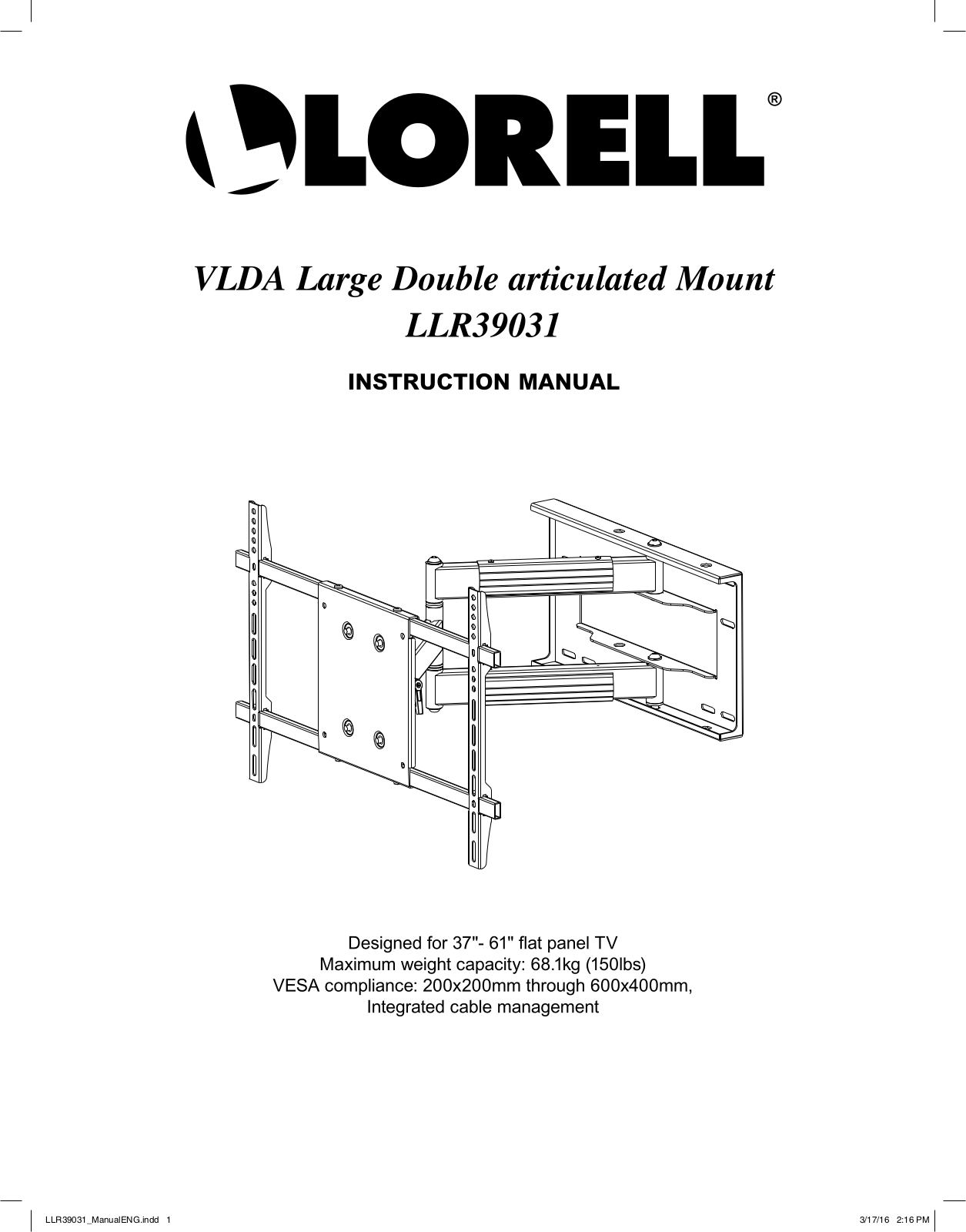 Lorell LLR39031 User Manual - ManualMachine.com