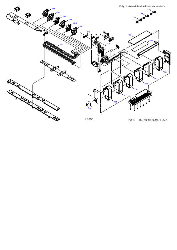 Epson L1800 Exploded Diagrams 6