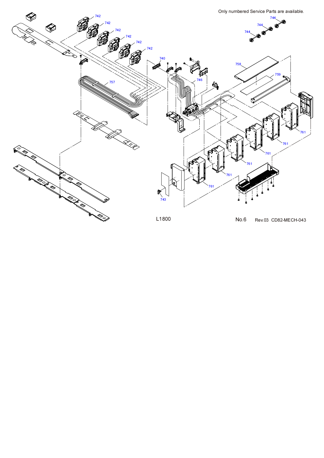 Epson L1800 Exploded Diagrams 6