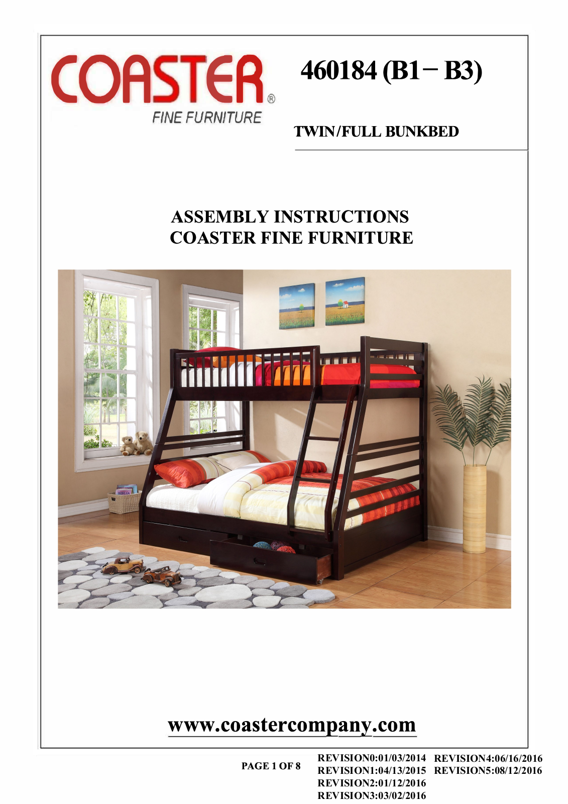 Coaster 460184 Assembly Guide - ManualMachine.com