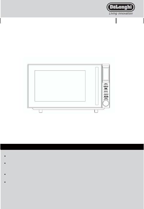 De'Longhi P90D25EL-B1B Instruction manual