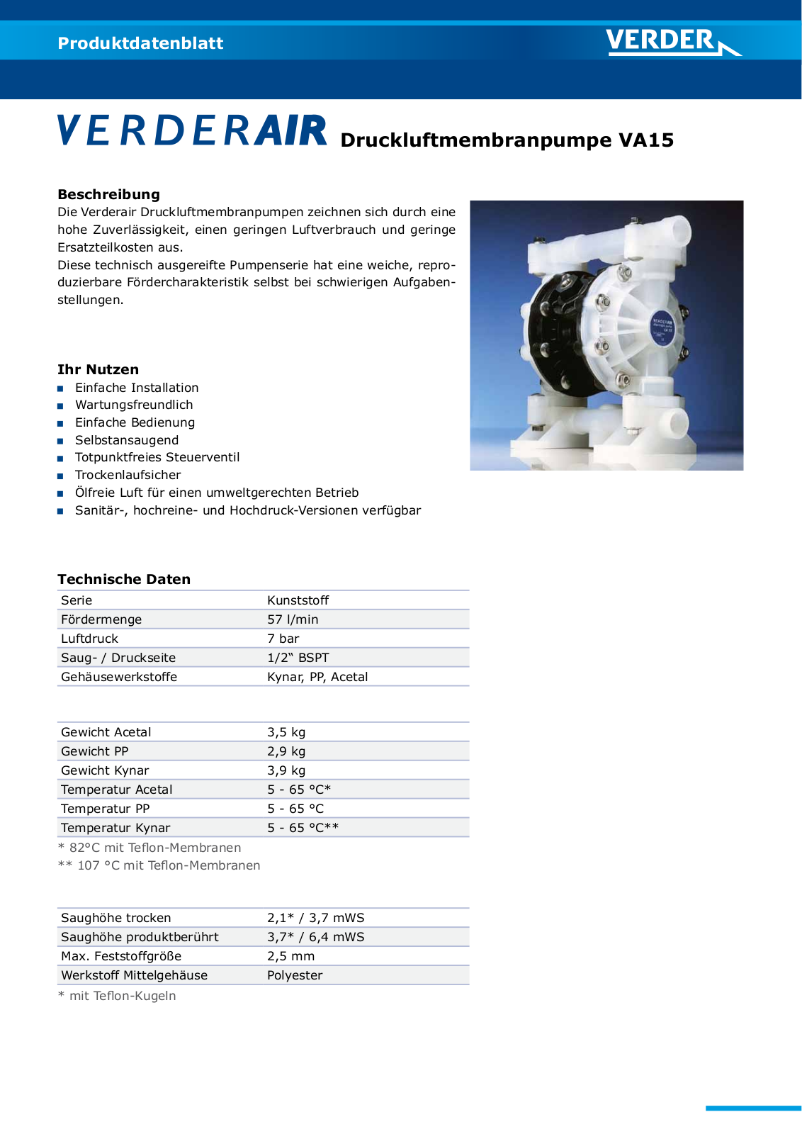 VERDER VA15 User Manual - ManualMachine.com