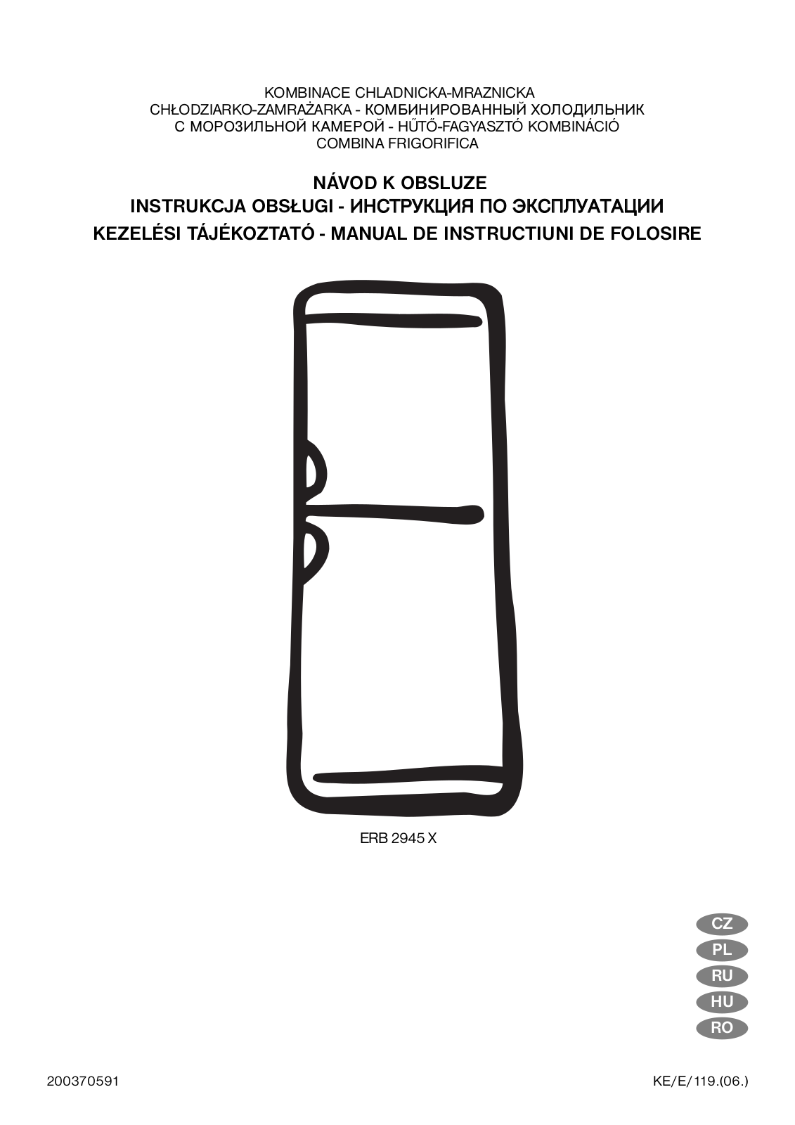 Electrolux ERB 2945 X User manual